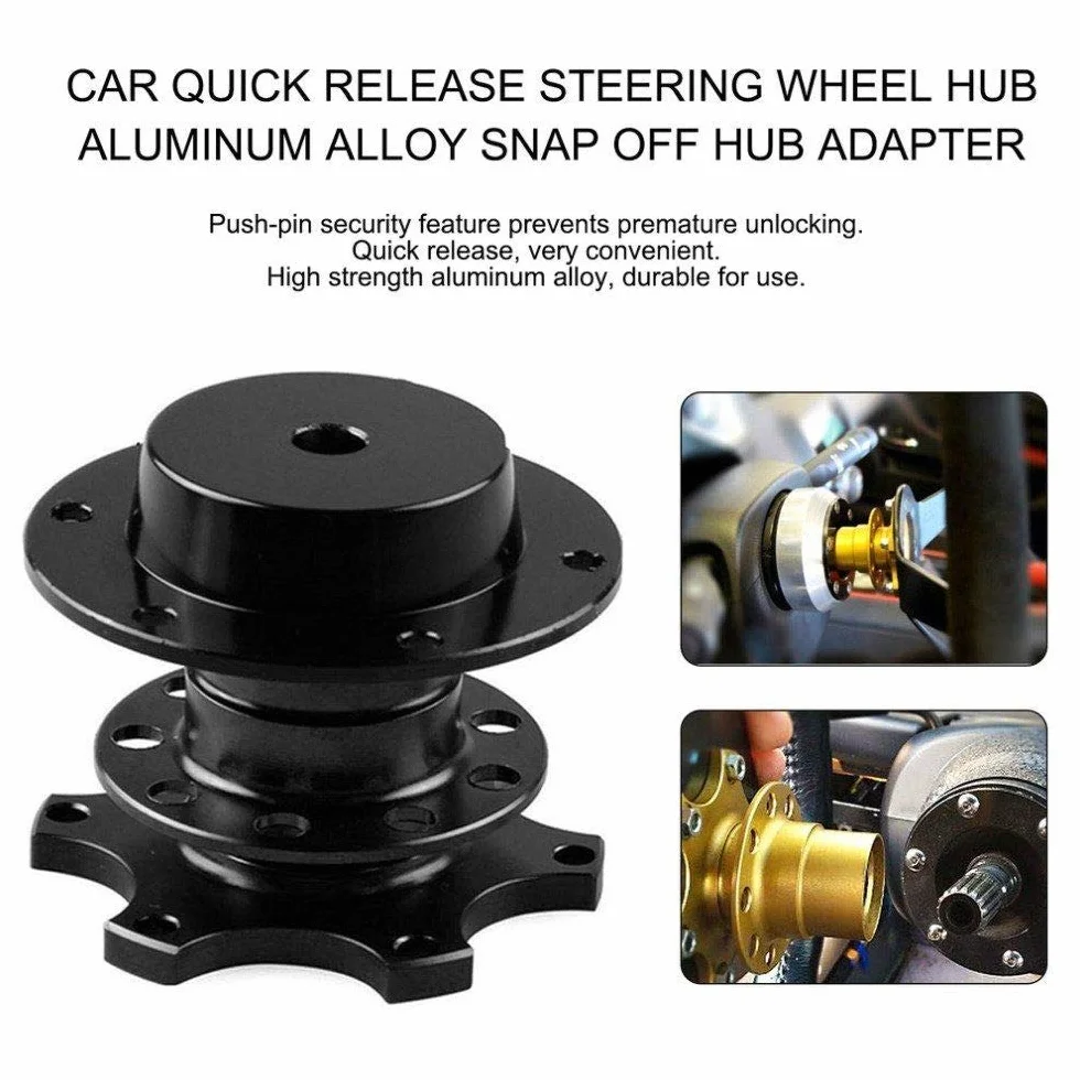 Volante universale a 6 fori mozzo ruota a sgancio rapido 70MM per kit di sgancio rapido volante sportivo da corsa