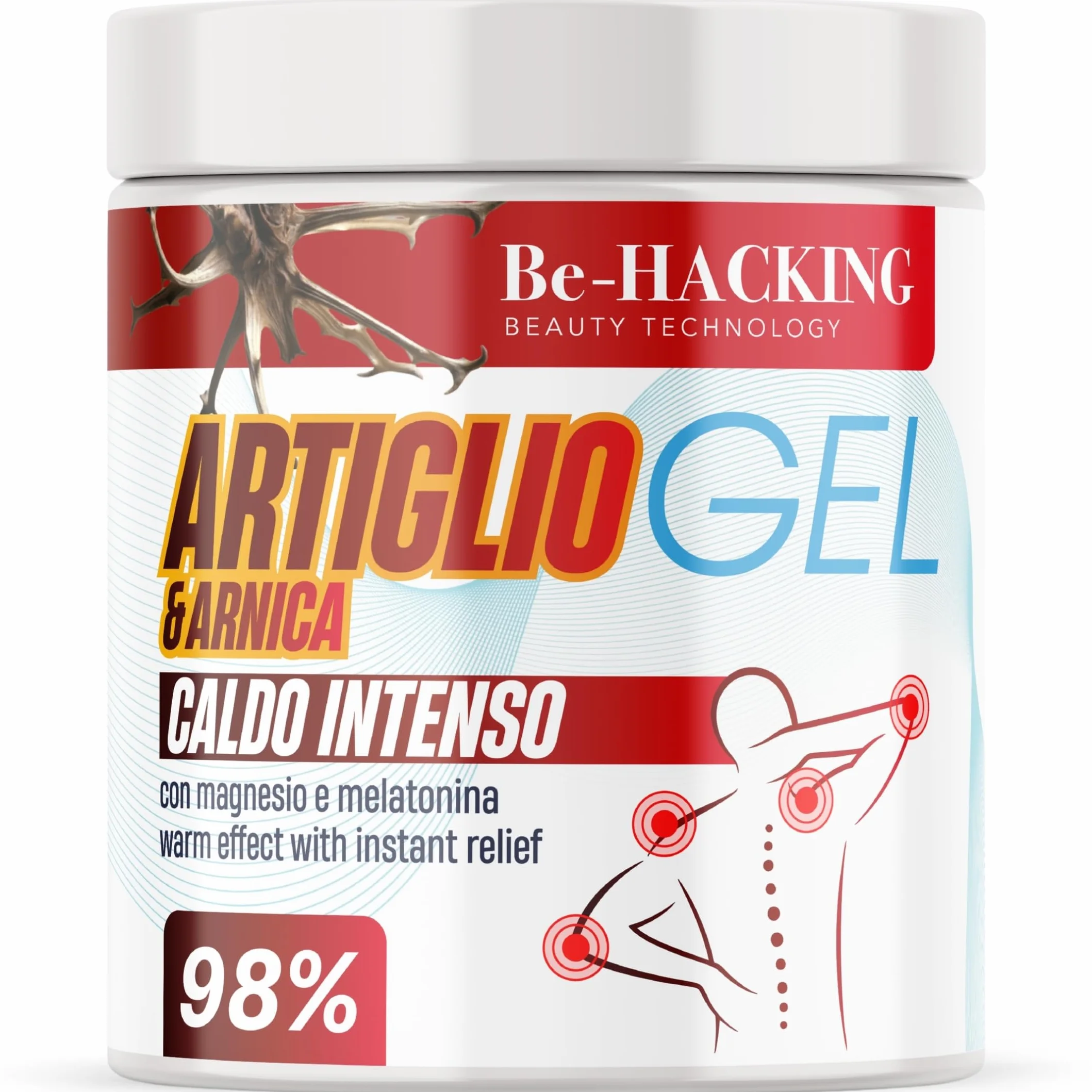 Gel Arnica e Artiglio del Diavolo Extra Forte 550ML Antinfiammatorio Massaggio Caldo