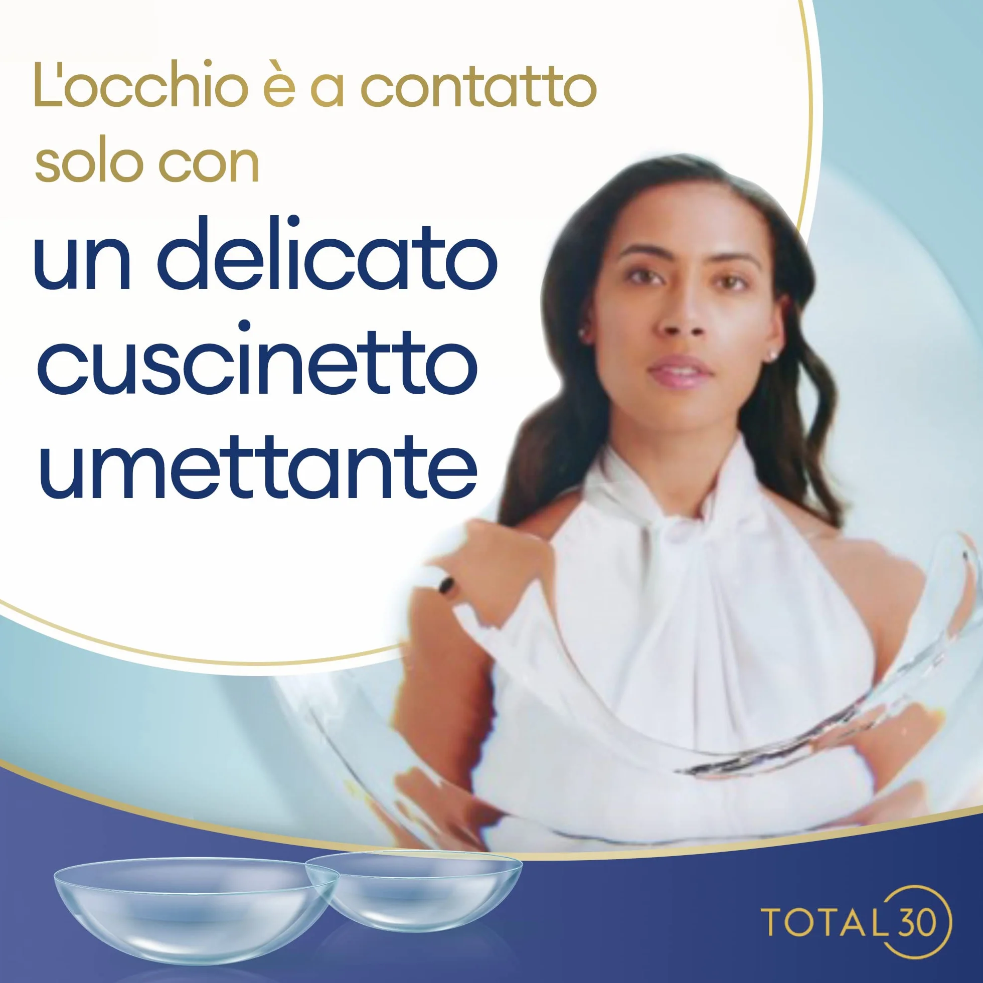 TOTAL30 lenti a contatto mensili, BC 8.4 mm, DIA 14.2 mm, -01.75 diottria, confezione da 3