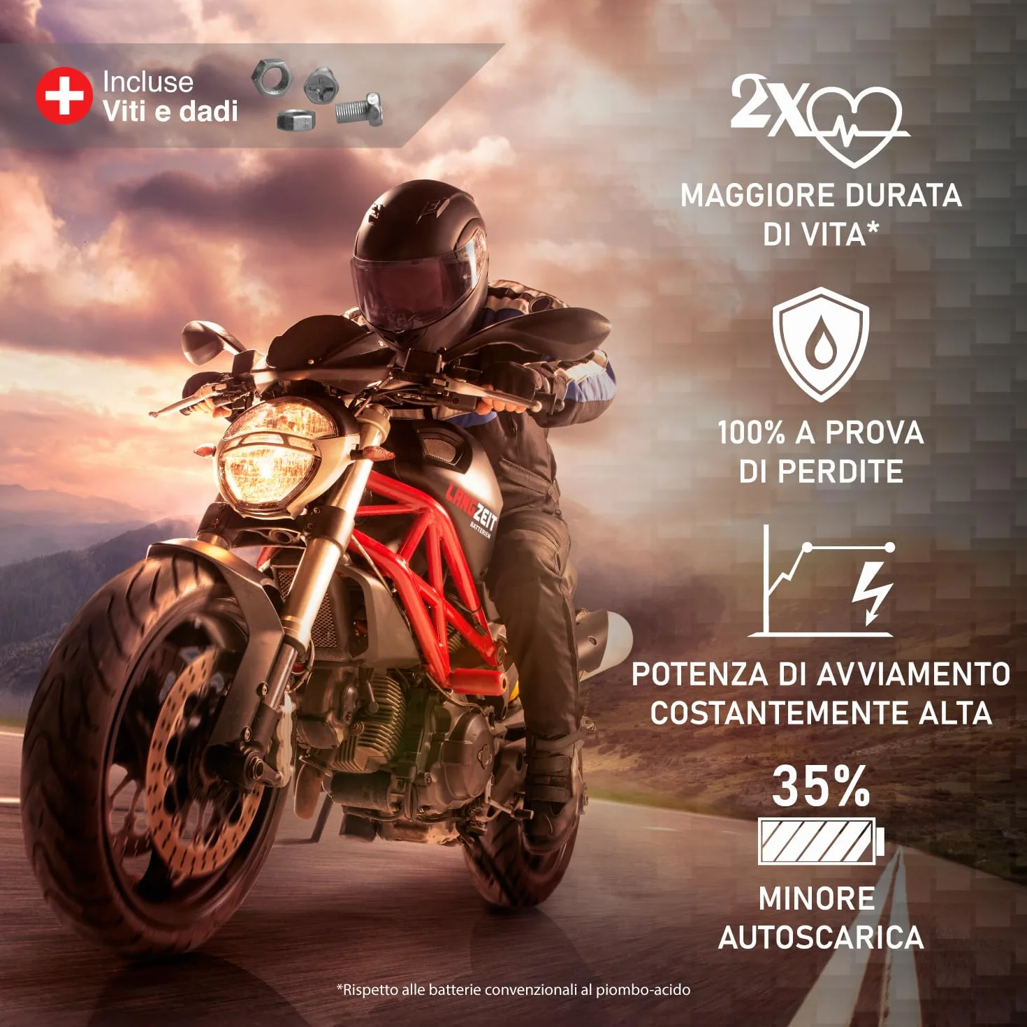 Bateria Moto LANGZEIT YTX14-BS 12V 14Ah Bezobsługowa