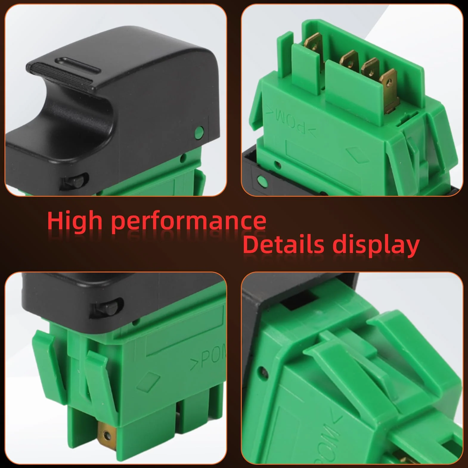 2 Interruttori Alzacristalli Anteriori Sinistro e Destro per 107 C1 AYGO (2005-2014) 6554KZ 6554 KZ 6554.KZ Interruttore Alzacristalli