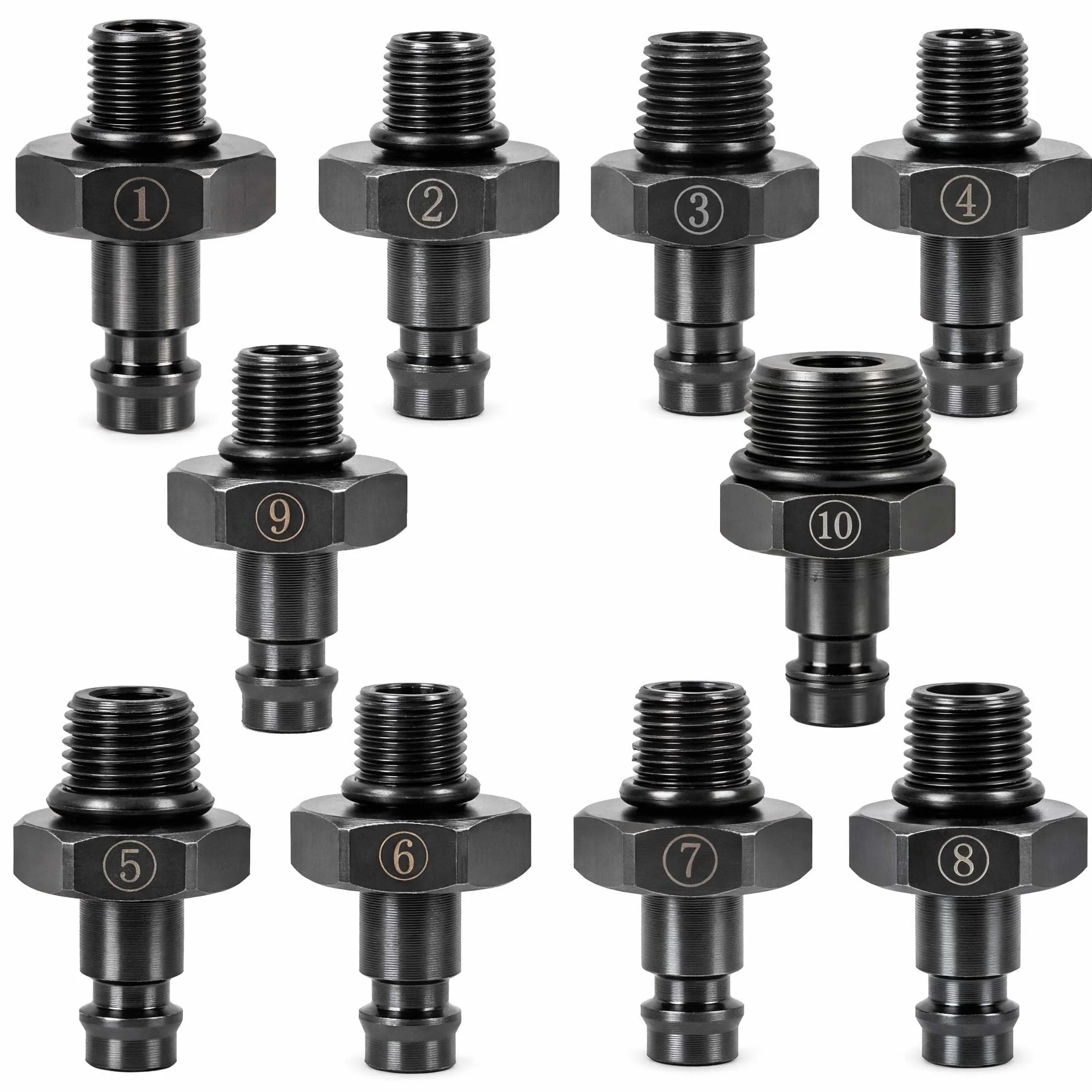 Wiltec Tester per Pressione Olio Motore Auto Set da 12 Pezzi misuratore Pressione Olio
