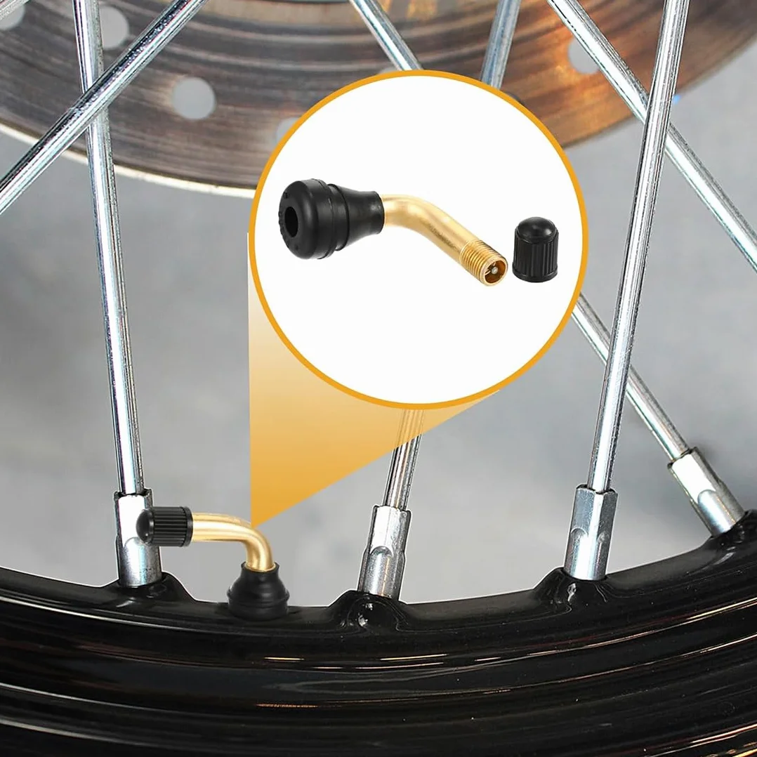 Valvole Tubeless Moto 90 Gradi Estensori Valvola Pneumatico 6 Pezzi