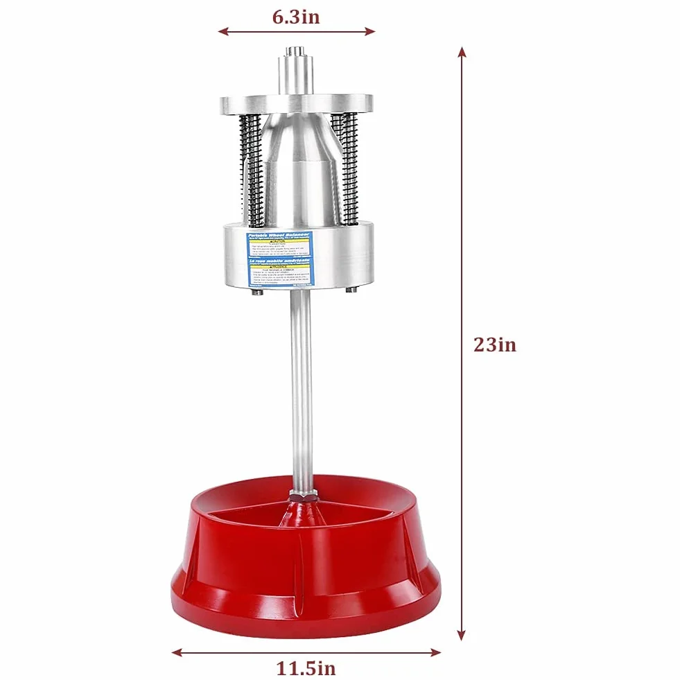 Ejoyous Equilibratrice Pneumatici, Mozzi Portatili per Camion per Auto Bilanciatore di Pneumatici, per Ruote a Bolla, Equilibratrice per Ruote per Auto, Equilibratrice per Ruote per Camion