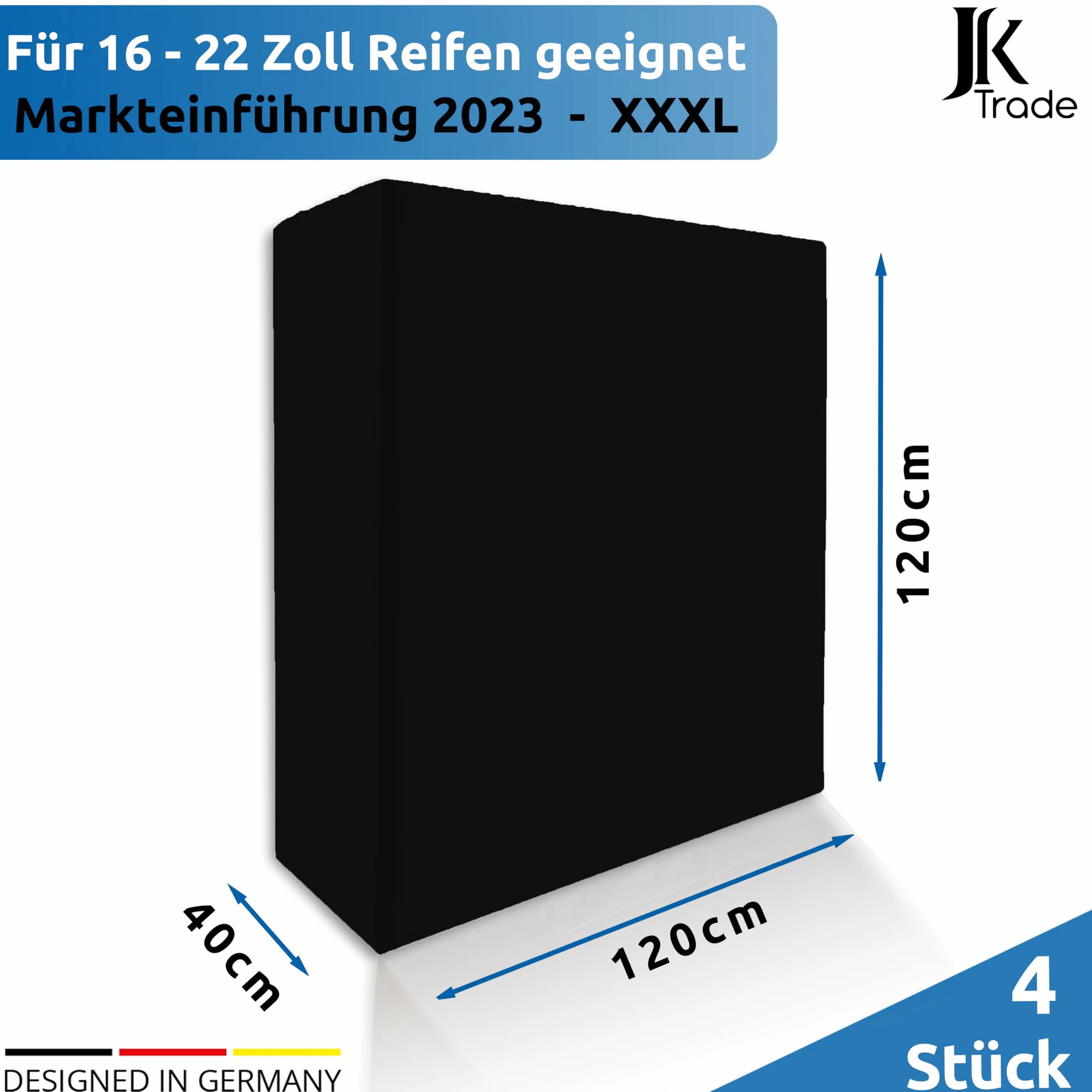 Set di 4 Borse per Pneumatici Extra Resistenti JK Trade® per 16-22 Pollici