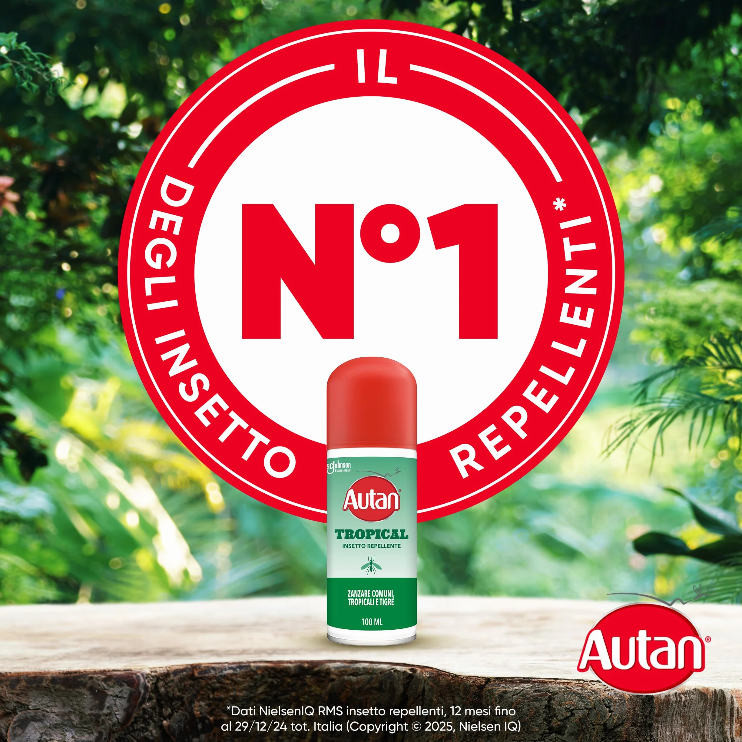 Autan Tropical Spray Secco Antizanzare Forte Repellente Zanzare 8h Protezione 2x100 ml