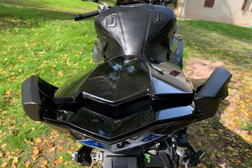 avdb-moto Unghia Monoposto/Cover Sella Passeggero Nero Compatibile con KAWASAKI NINJA 1000 SX 1000SX ZXT02K 2020-2022