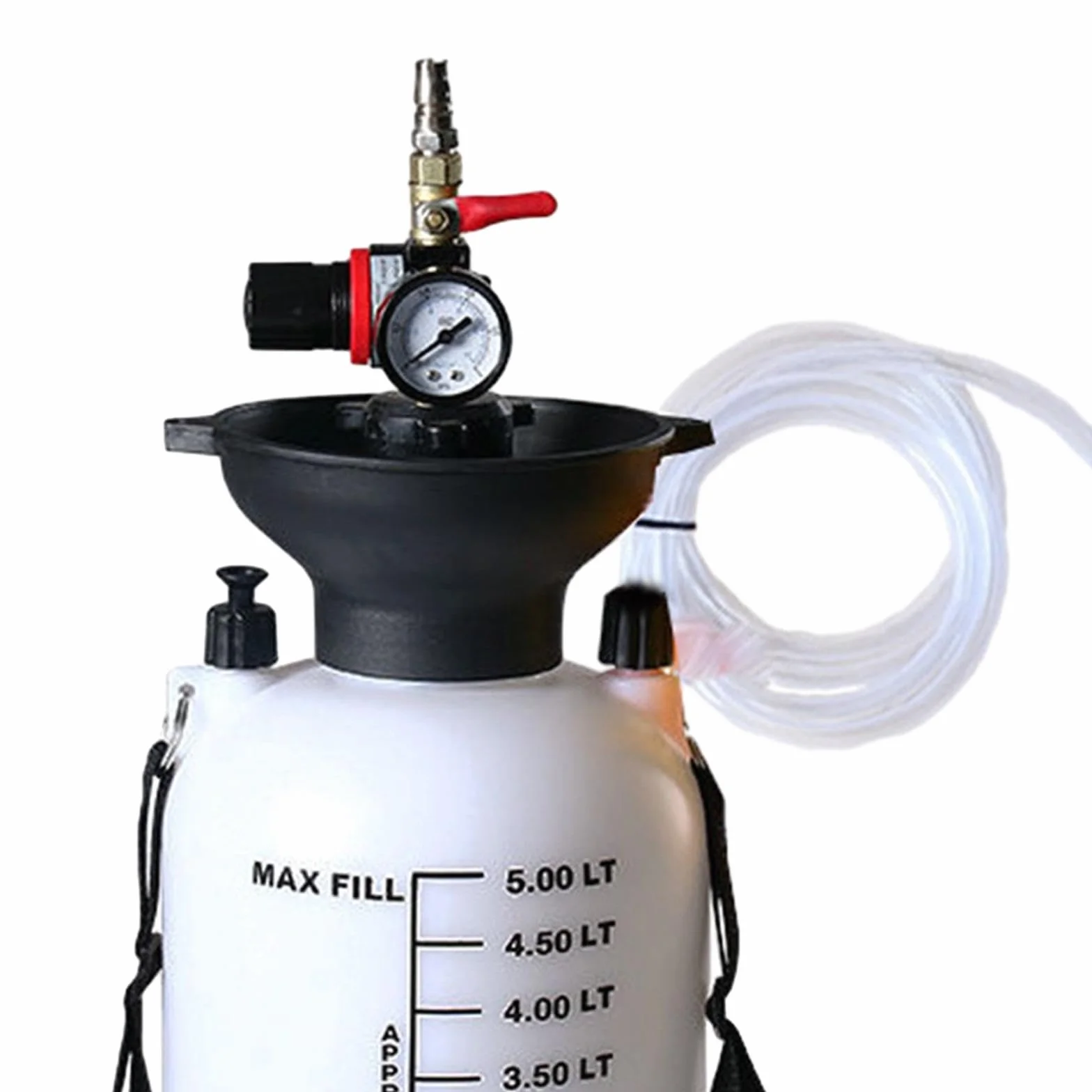 5L Pompa del di trasmissione pneumatica Serbatoio dell'olio Riempimento dell'olio pneumatico Pompa dell'olio per ingranaggi Estrattore di, con adattatori