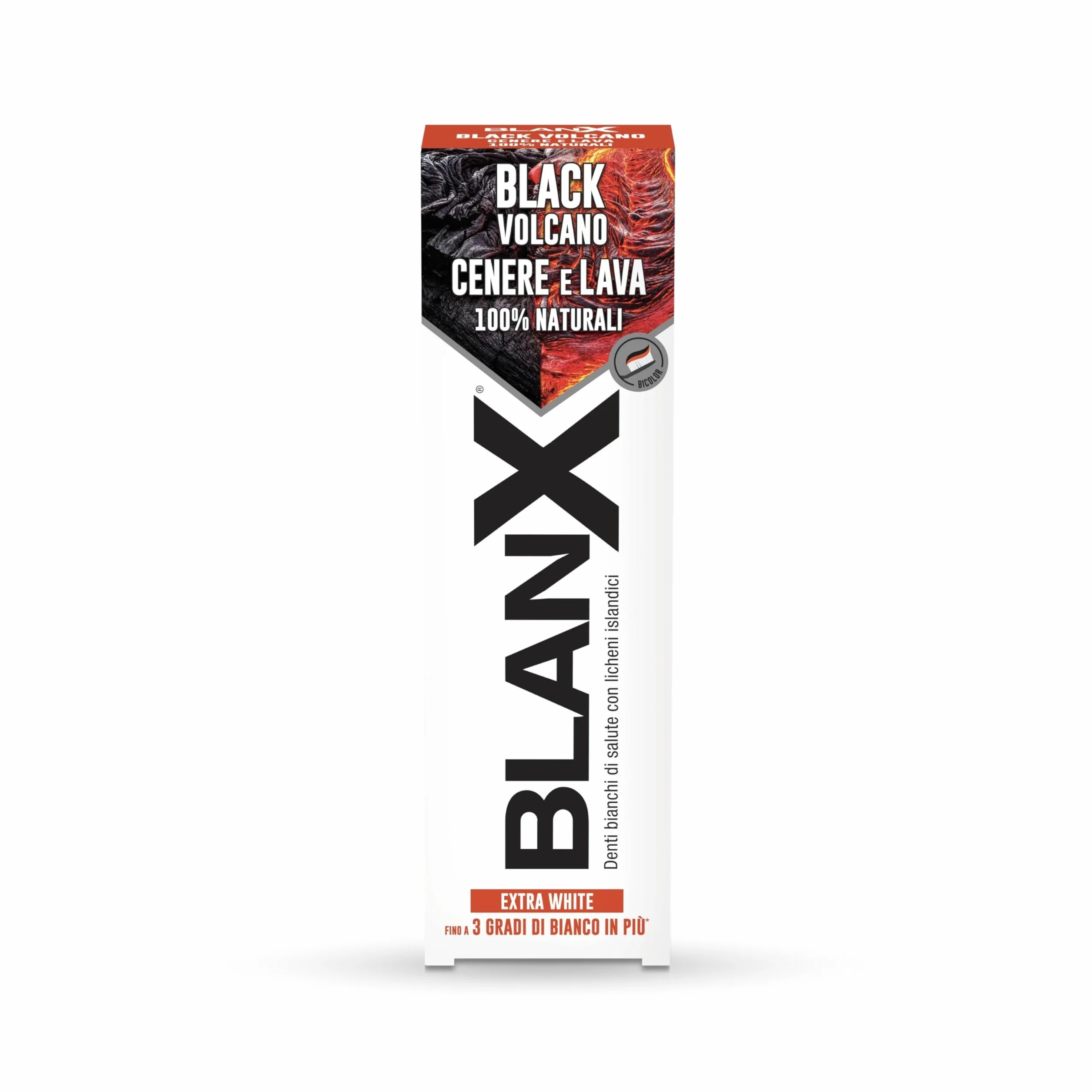 BlanX Dentifricio Sbiancante Extra White Black Volcano 75ml