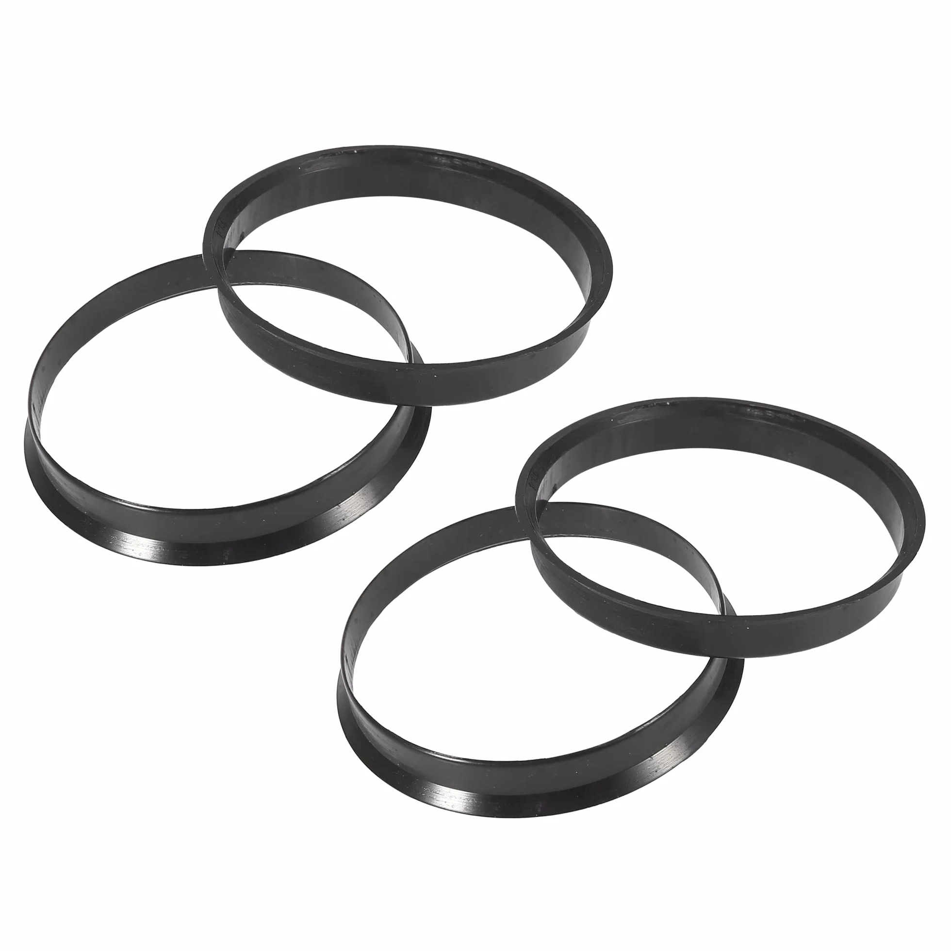 ABSOPRO Mozzo Centrico Anellos Hubrings Centraggio 65,1 To 63,4mm Ruota Foro Centro Nero (Set 4)