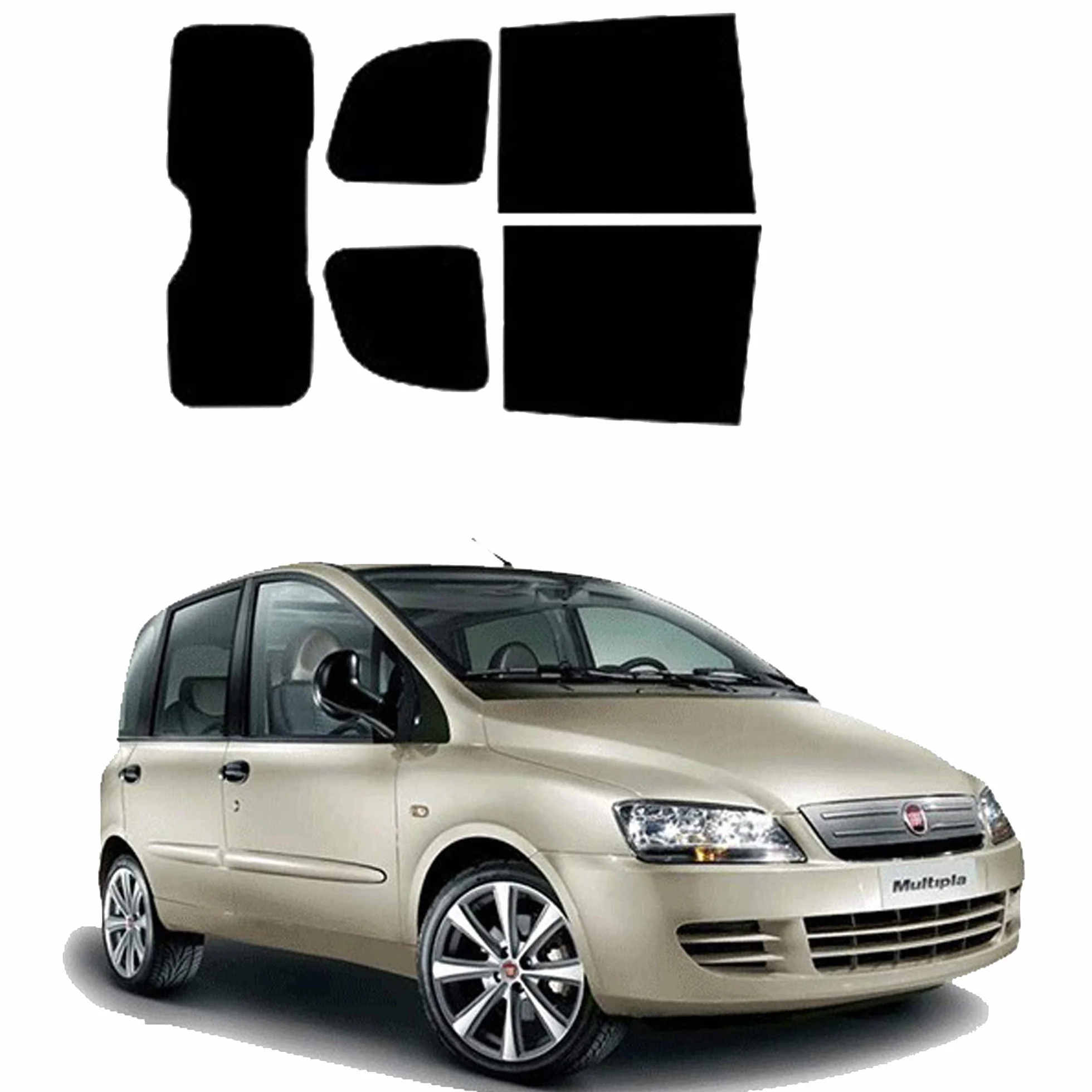 Lollomoto Fiat Multipla dal 1999 al 2006 Pellicole Oscuramento Vetri Auto Pre Tagliate a Misura - 20%