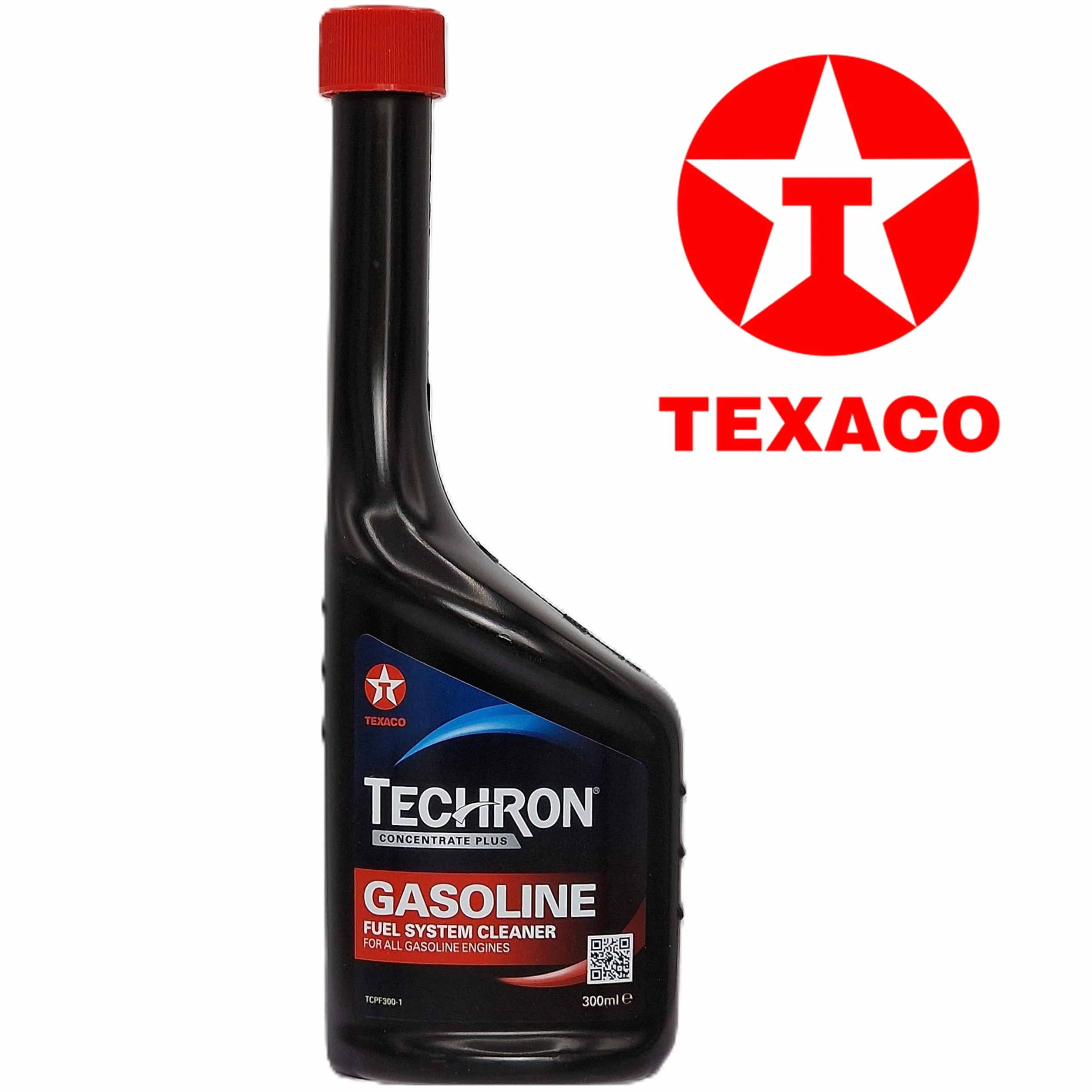 Texaco TECHRON Concentrate Plus Detergente per sistemi a Benzina, 300 ml, additivo per Motore a Benzina, rimuove i depositi degli iniettori, migliora Le Prestazioni del Motore, efficienza del