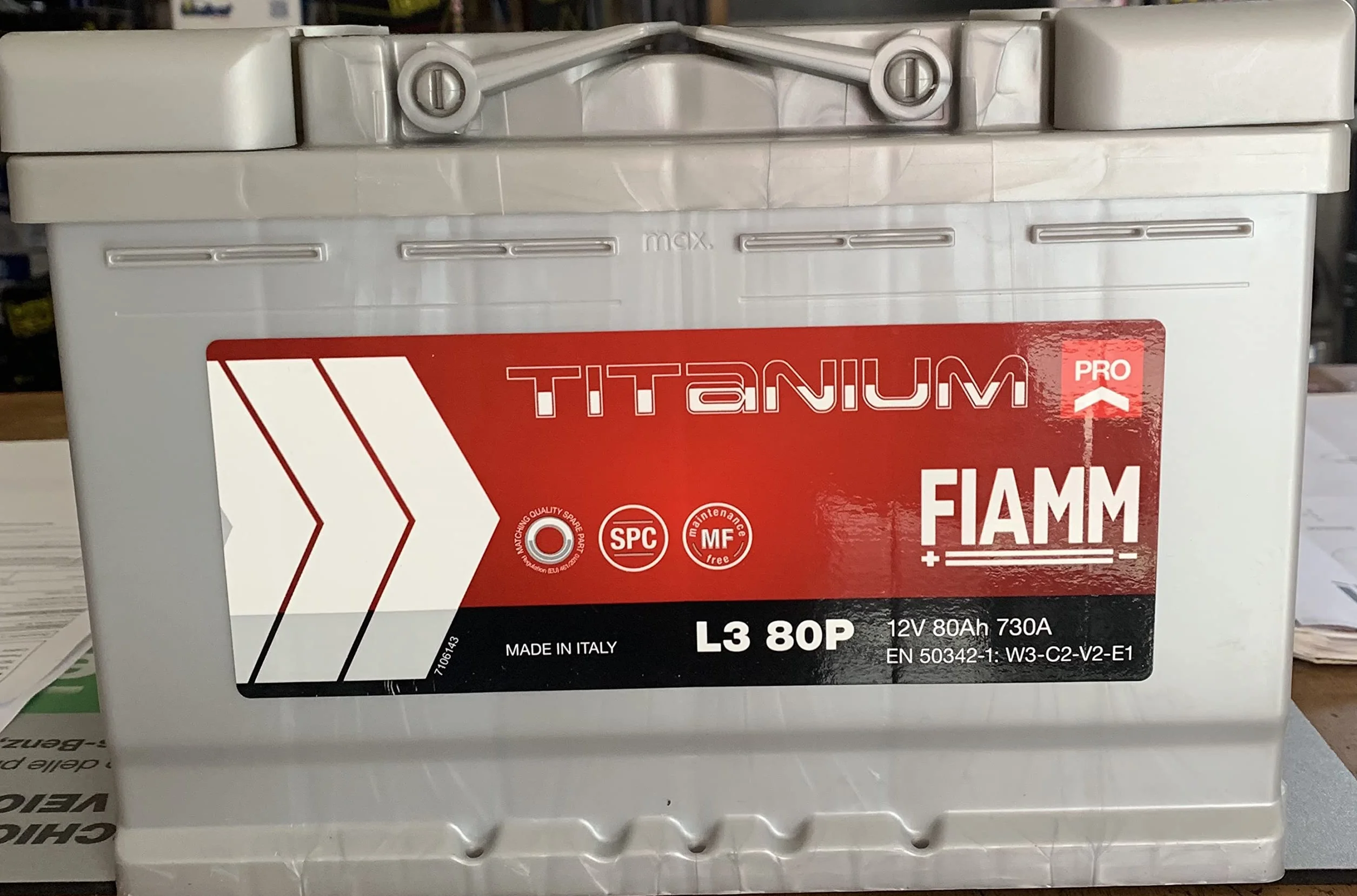 FIAMM L380P Batteria Titanium Pro 80Ah 730A DX