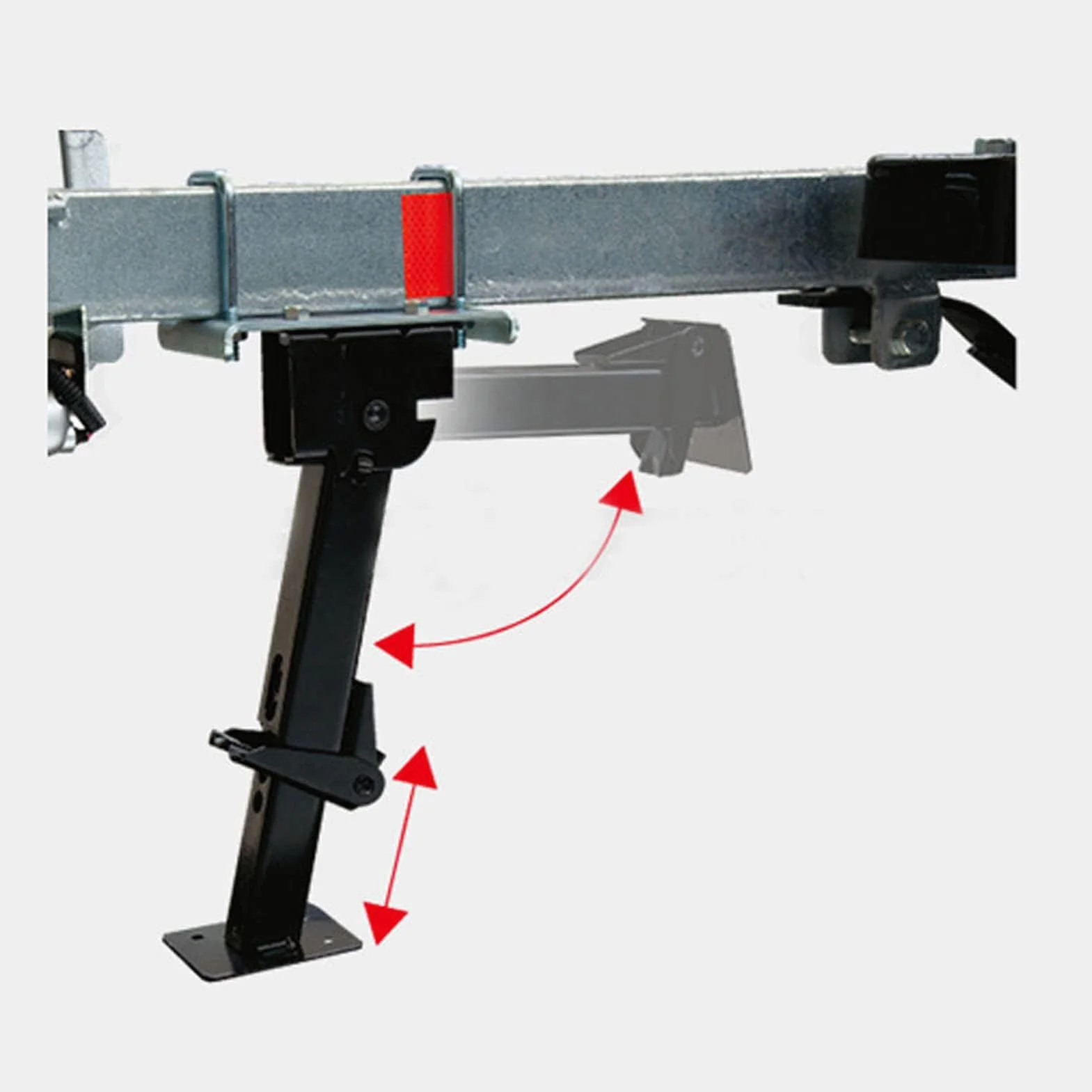 Cocoarm Stabilizzatore per cric, 2 cric telescopico con cerniera, regolabile, supporto stabilizzatore 650 lb, capacità di carico 1000 lb