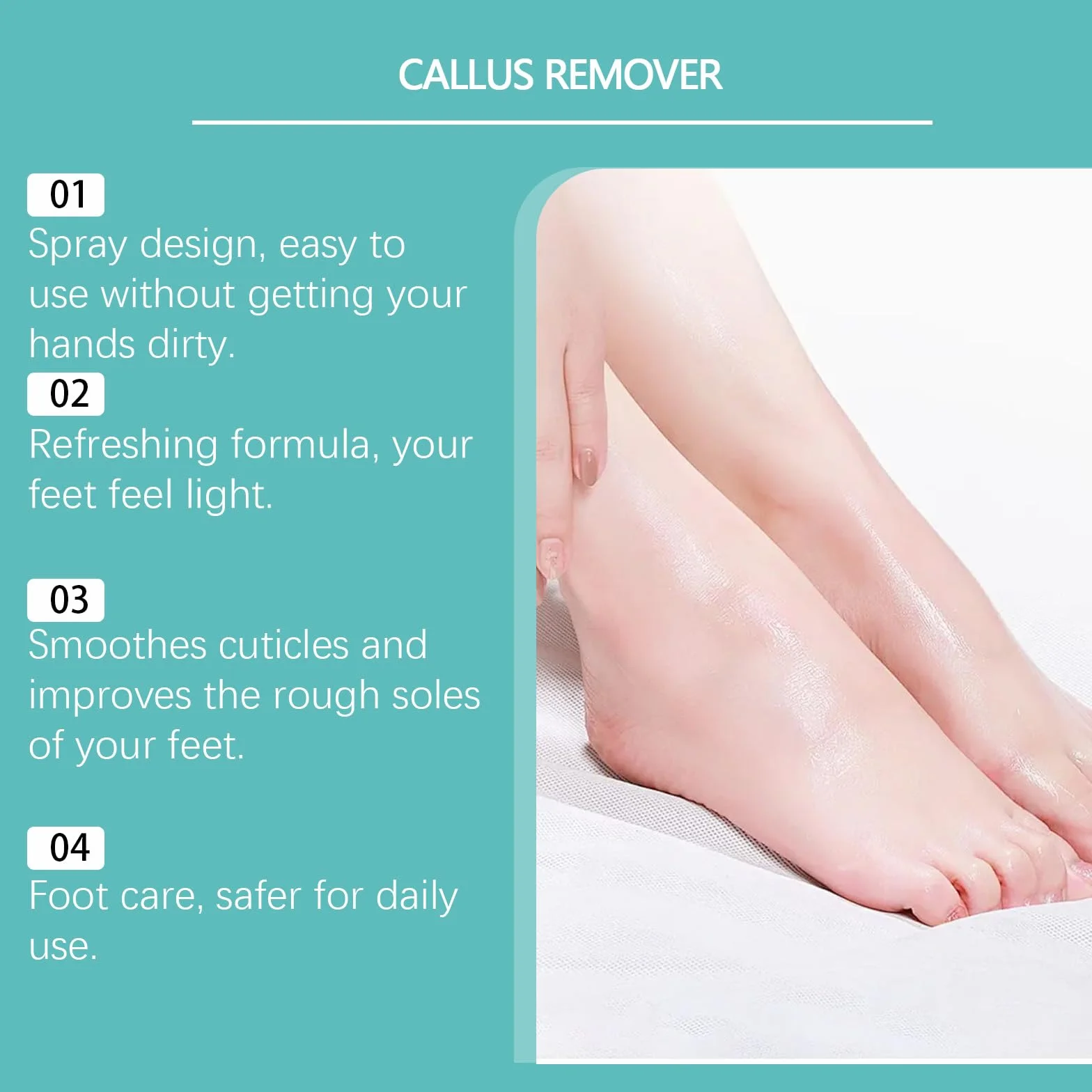 Spray rimozione calli professionale extra forte per piedi tallone pelle morta
