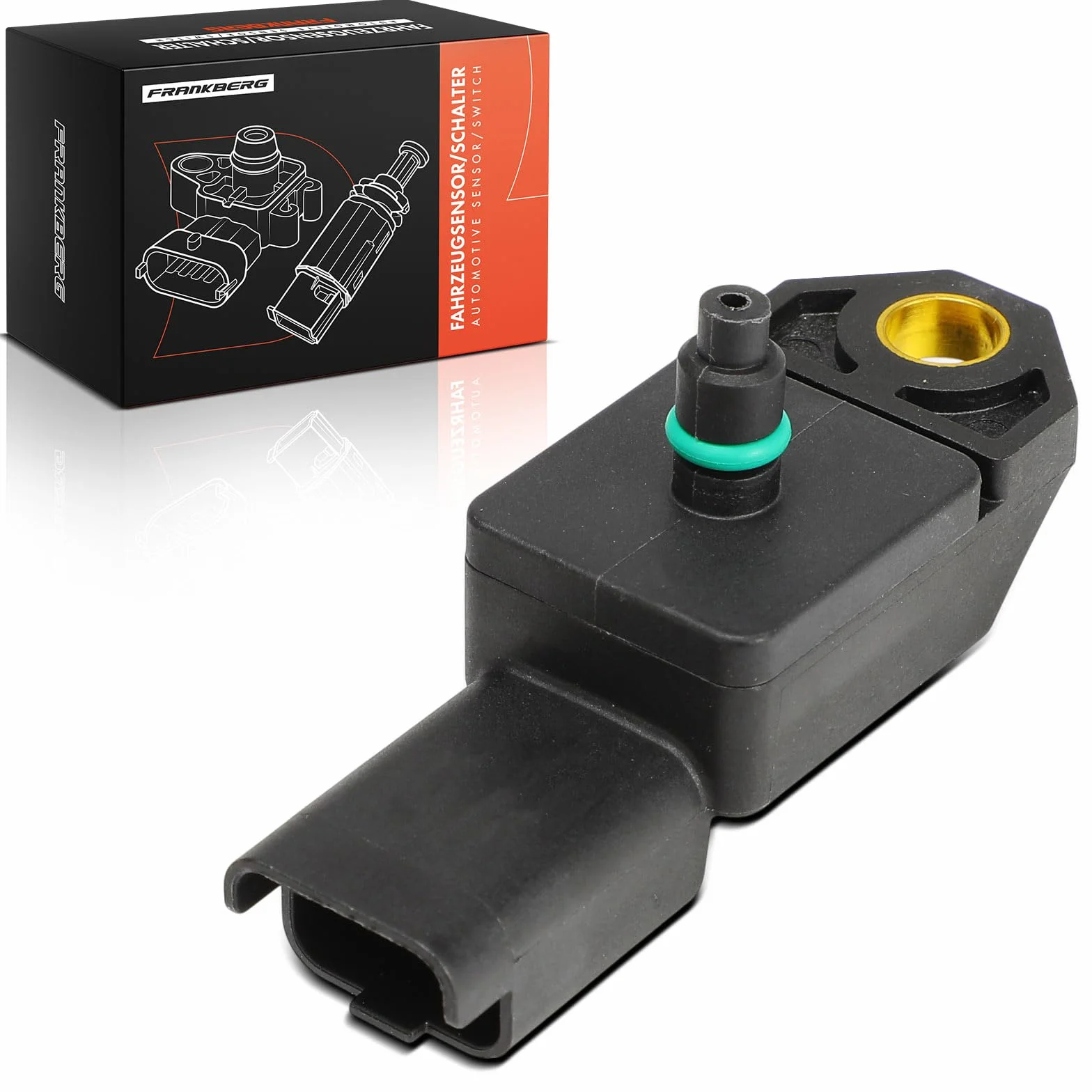 Sensore di pressione del tubo di aspirazione a 4 poli per Scudo C-Max Fiesta V/VI Focus 2 3 C30 S40 II S80 II V50 V70 III 1.6L 2.0L 2002-2016 3M5A12T551AC