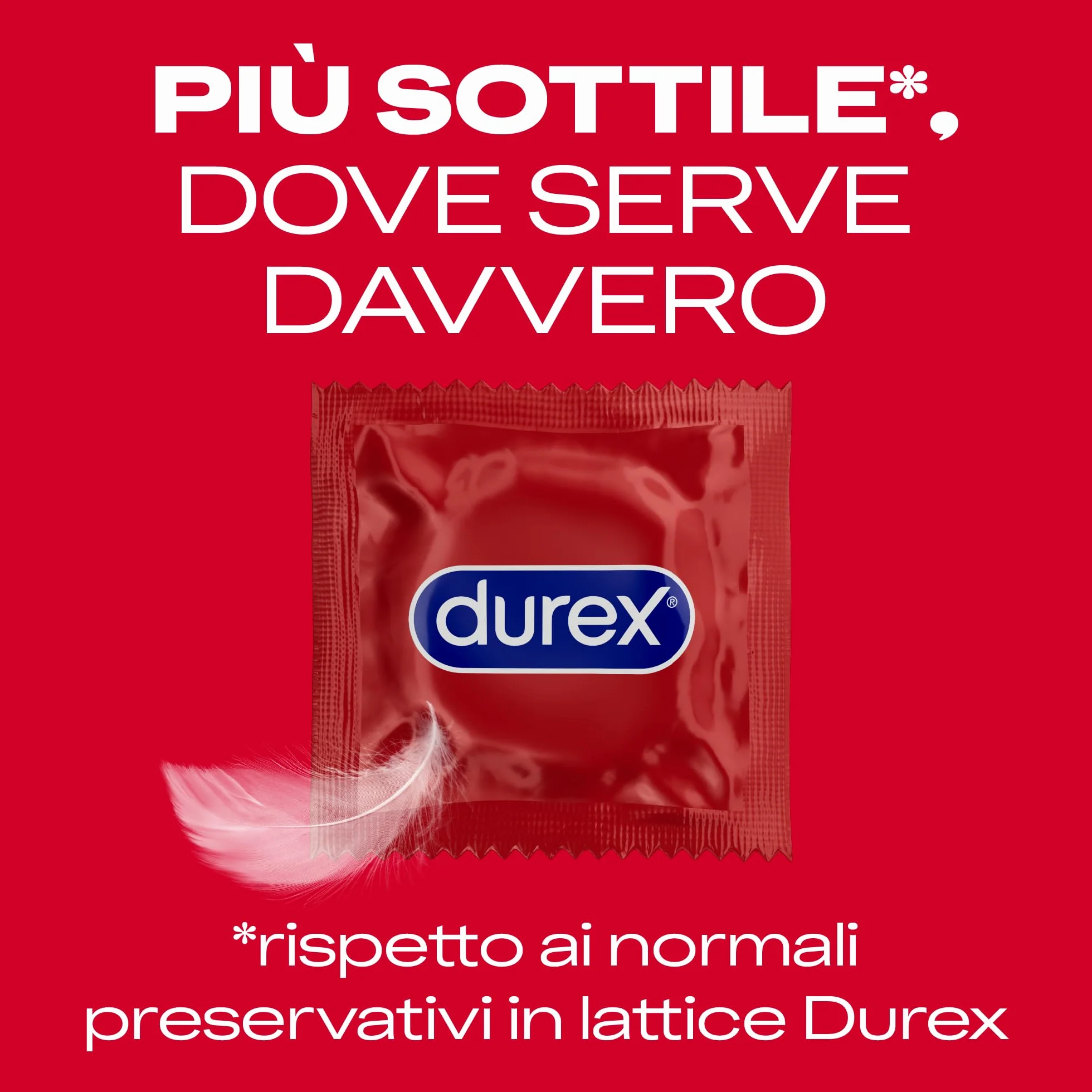 Durex SuperSottile Preservativi Ultra Sottili Vestibilità Regular Formato Convenienza 30 Profilattici