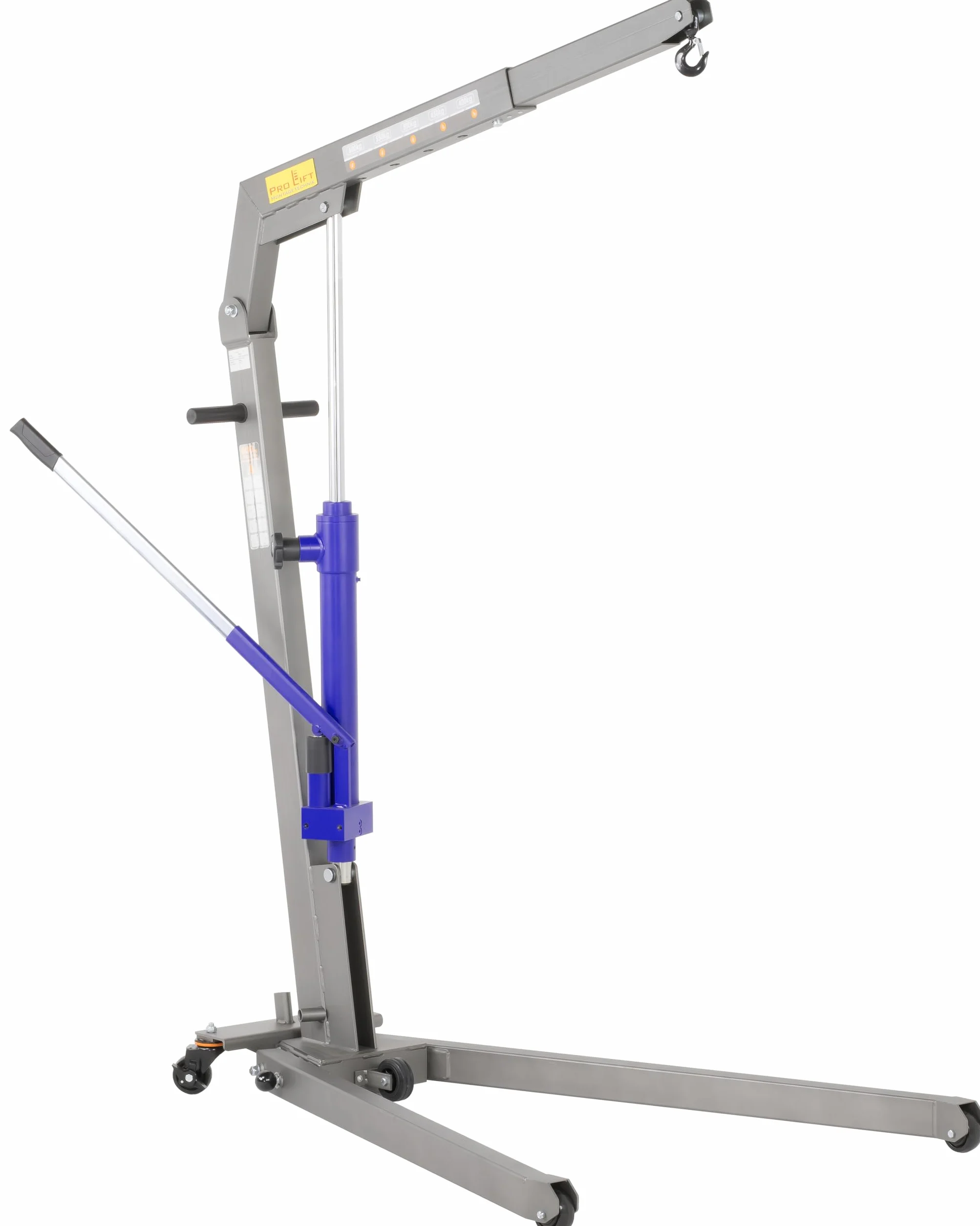 Gru da officina 600 kg 90 mm pieghevole per carichi pesanti