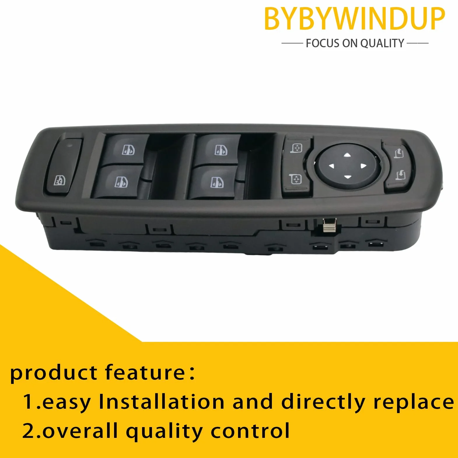 Interruttore alzacristalli elettrici compatibile con Renault Megane Laguna 2008-2016 Sostituzione per 254000015R 809610006R