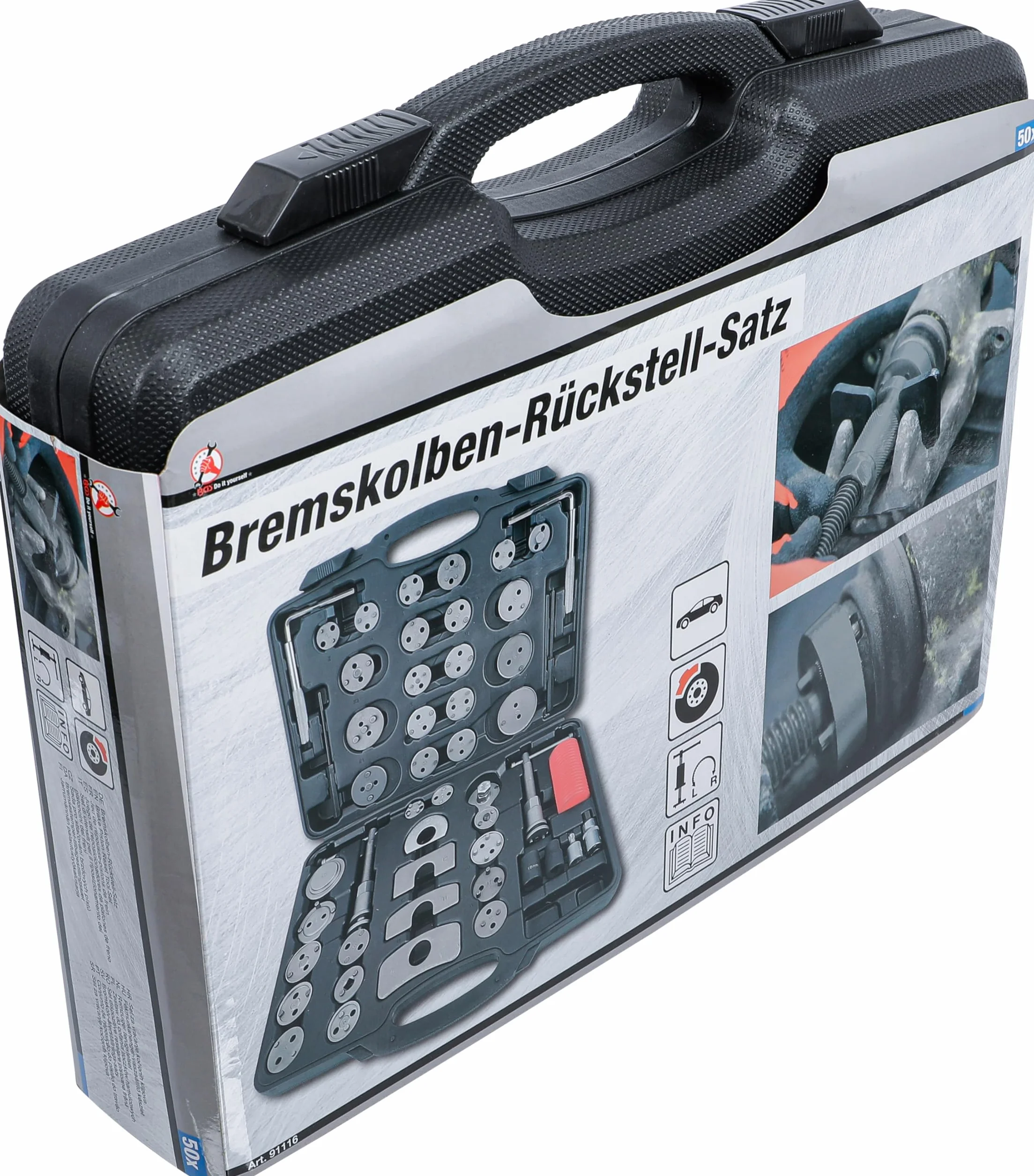 BGS Set di utensili per riposizionamento pistoncini freni 50 pz