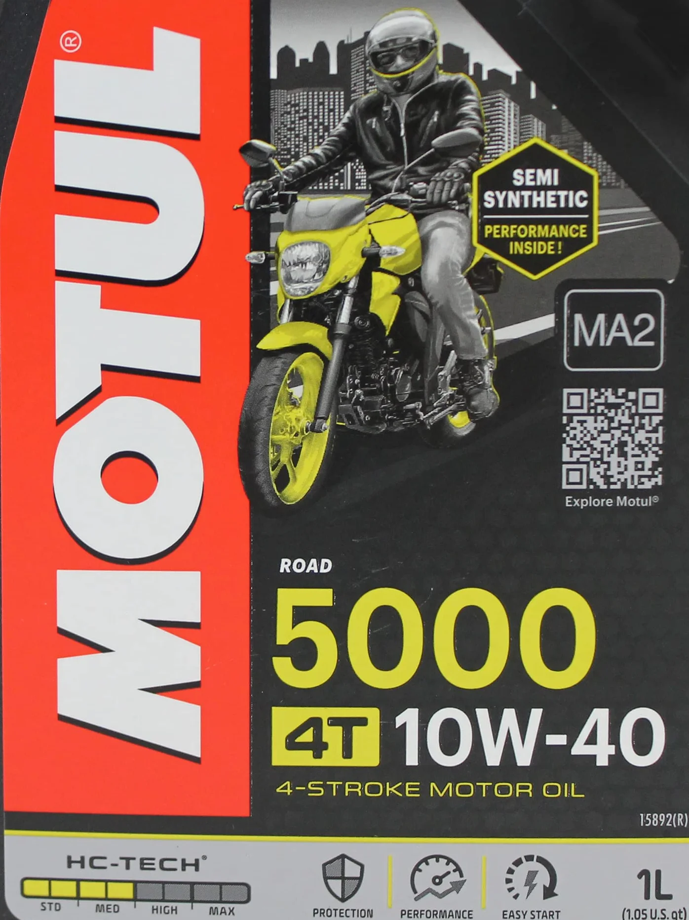 Motul 5000 10W40 Olio per motocicletta 4 tempi 1L semi sintetico