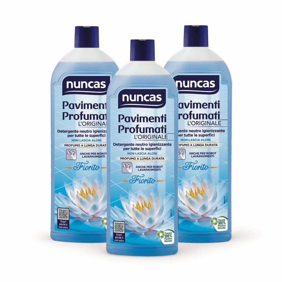 Nuncas Pavimenti Profumati Detergente Fiorito Multipack 3 x 1 litri