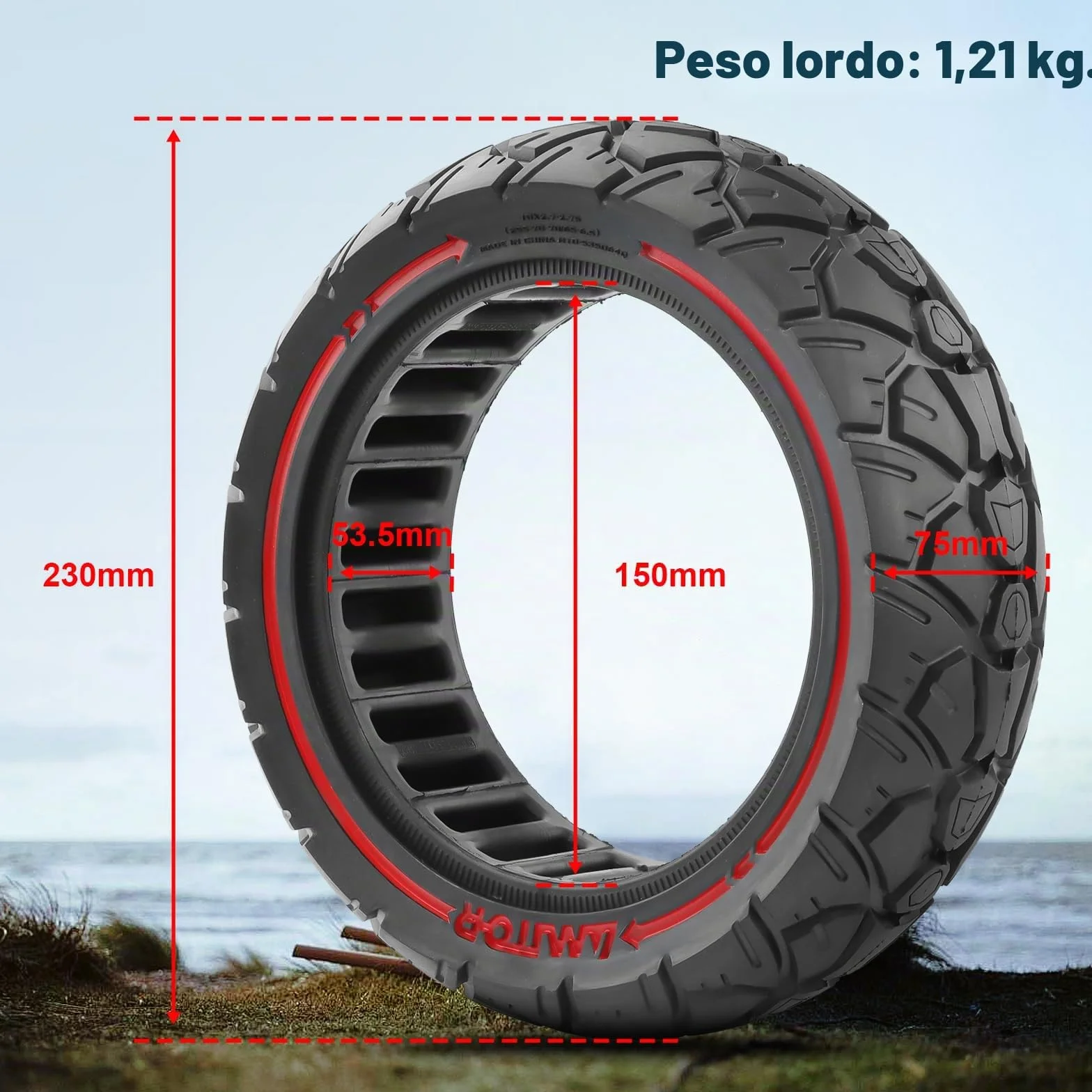 10x2,7-2,75 Pneumatici Solidi 10 Pollici 70/65-6,5 Pneumatici di Ricambio per Hitway H5/HB24/Hiboy/Smartgyro Speedway/Rockway/Crossover Speedway 5/Dualtron 3/Kugoo G-Booster/KuKirin G3 (2 PCS)