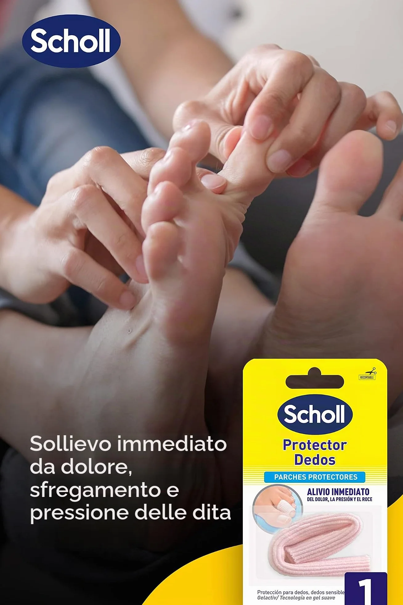 Scholl Protector Dedos Gel 1 Tubo