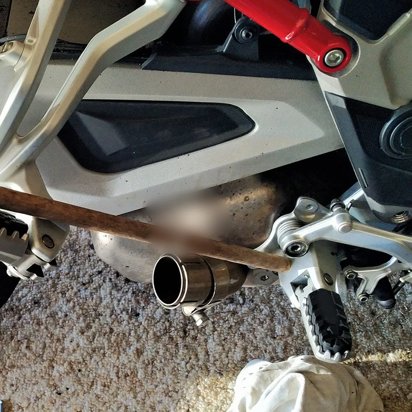 Fuga Decat Tubo Silenziatore Di Scarico Moto Collegamento Catalizzatore Elimina Per Ducati Multistrada V4 V4S/Pikes Peak 2021 2022