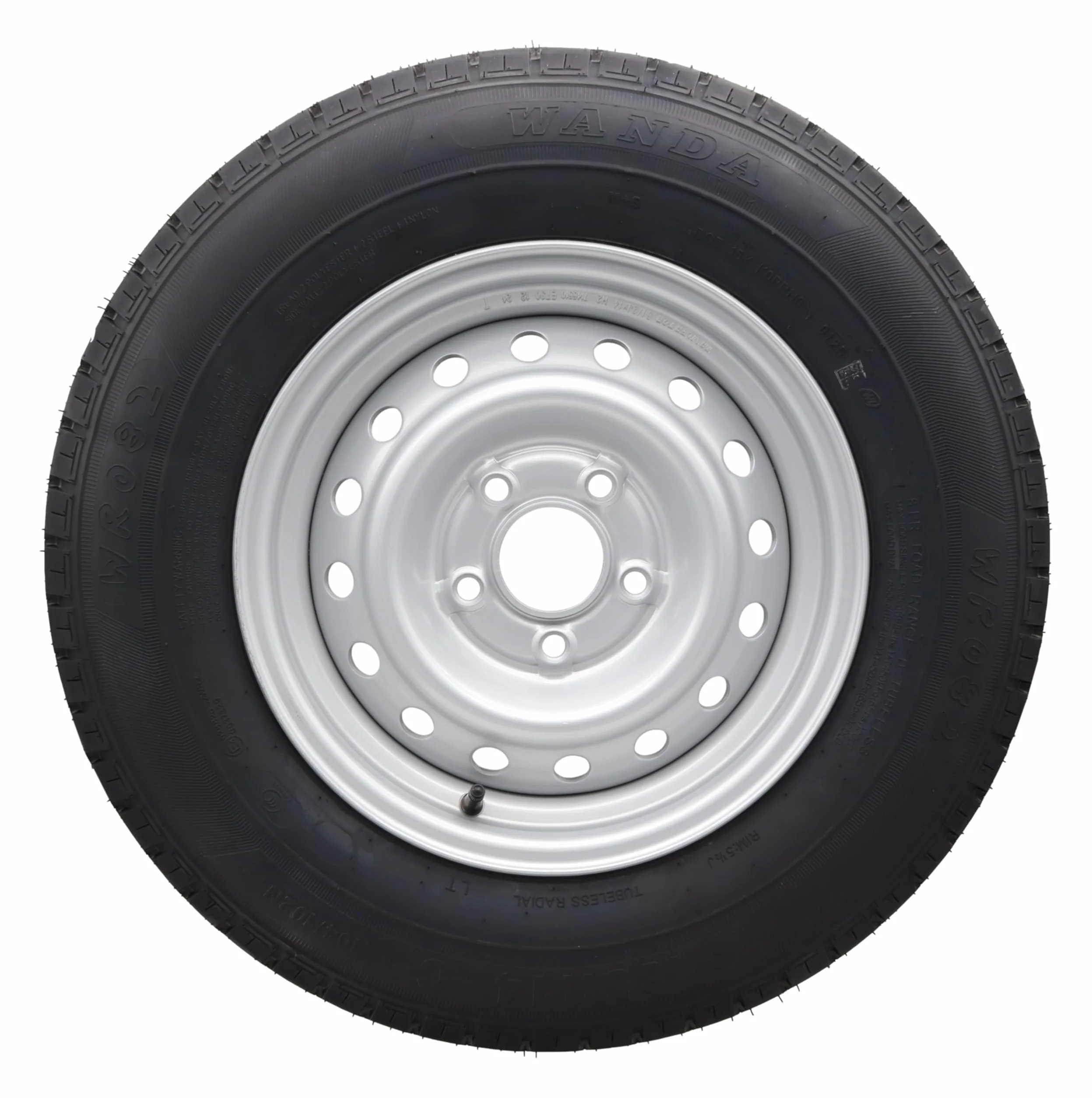 Ruota completa 185R14C 112 x 5, 900 kg, ruote da 14", 185/14 R 14 C, per rimorchio (2 pezzi)