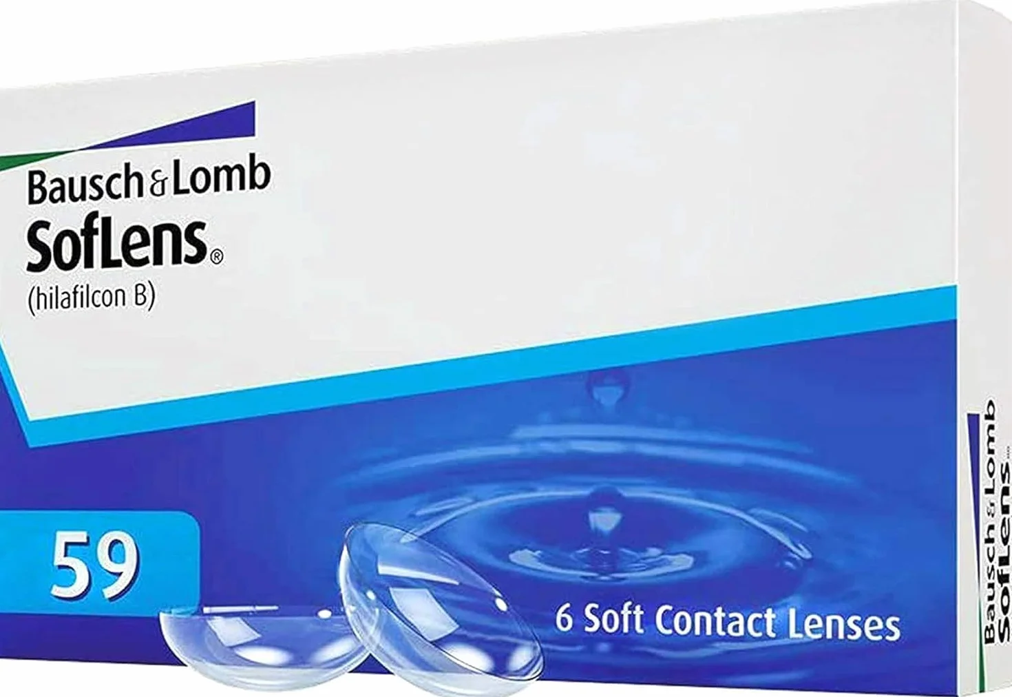 Soflens 59 Lenti a Contatto Correttive Mensili, 6 Lenti, BC 8.6 mm, DIA 14.2 mm, -8.5 Dioptrie