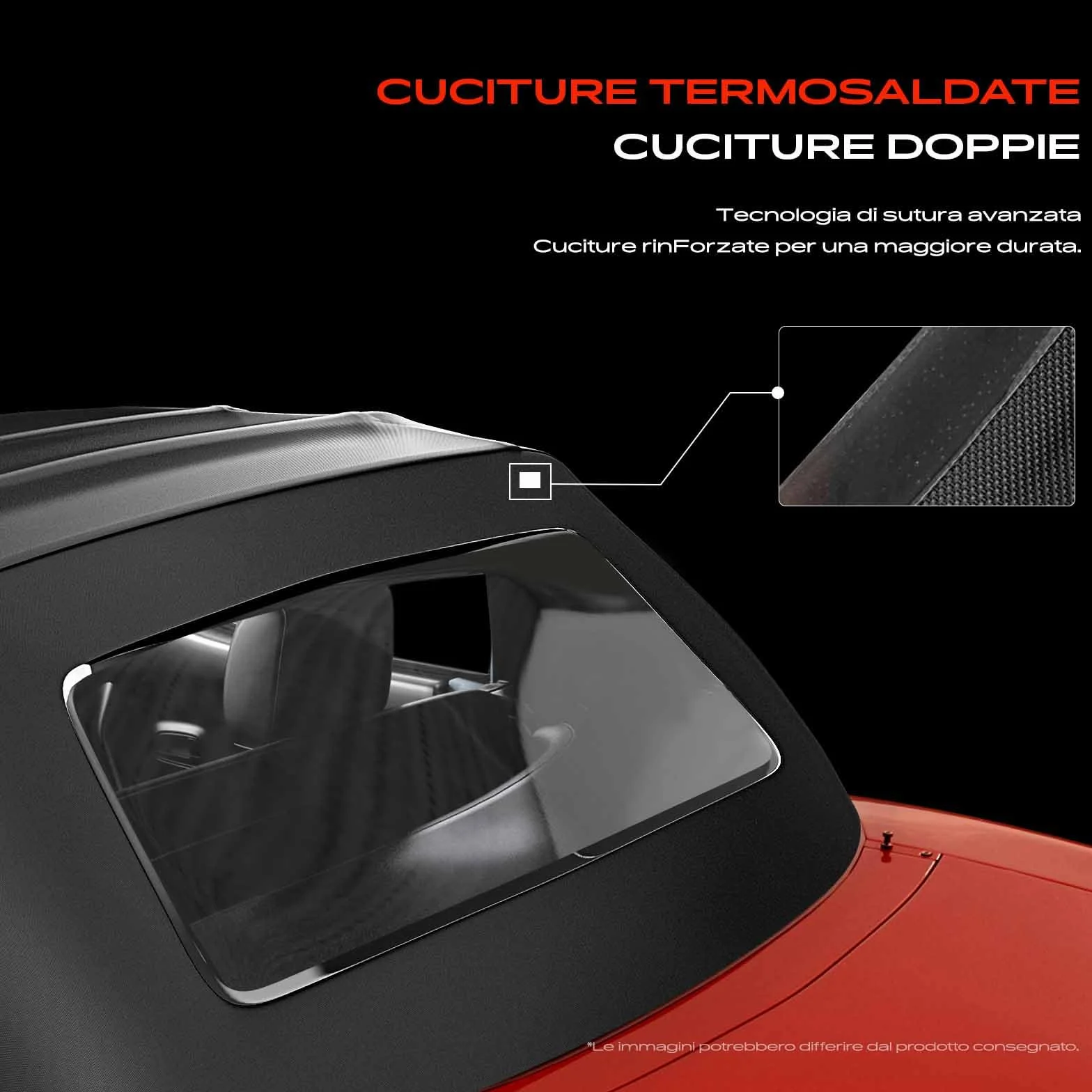 Frankberg Capote soft top Compatibile con barchetta 183 1.8 16V 1995-2005 Cabriolet