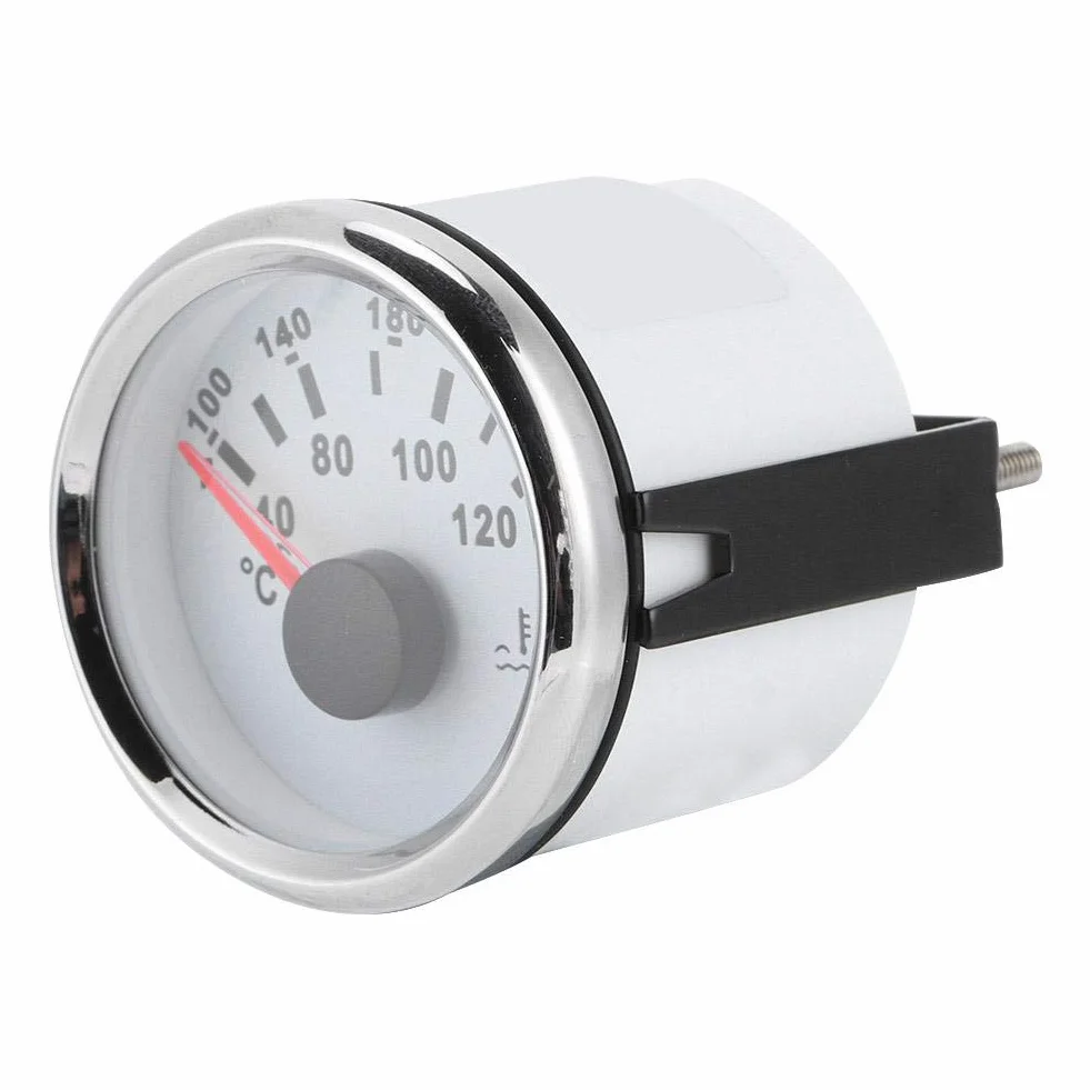 Aramox Indicatore Temperatura Acqua Marina 52mm 40 120°C IP67 Impermeabile Acciaio Inossidabile 316L 12V 24V per Motori Barche