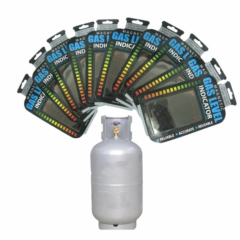 1 pz Indicatore di livello di gas Pratico propano butano GPL Carburante Gas Serbatoio Stick Indicatore di livello magnetico Misura Accessori