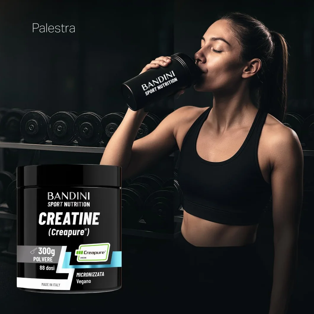 Bandini Creatina CREAPURE Monoidrata in Polvere Pura - Integratore per Sport e Pre Workout - 100% Vegan - 500g