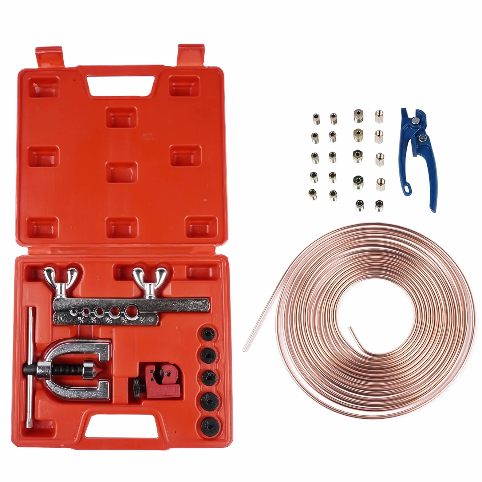 Tubo del Freno Set di Attrezzi per Espansione Tubazioni Freno 7,62 m Ø 4,75 mm 16+4 Connettori