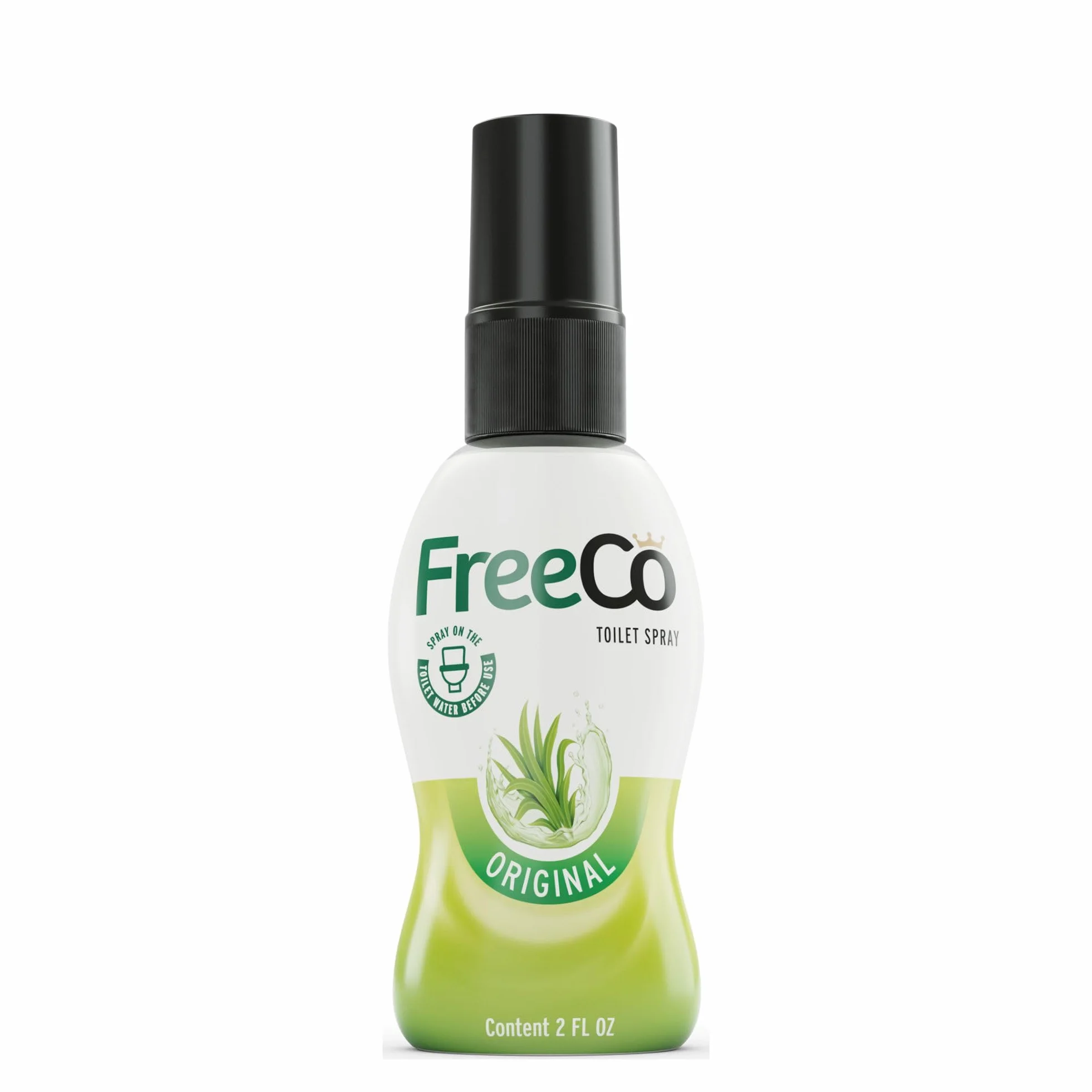 FreeCo Spray per WC Blocca Odori Pre-uso Oli Essenziali Naturali 60 ml Fragranza Agrumata