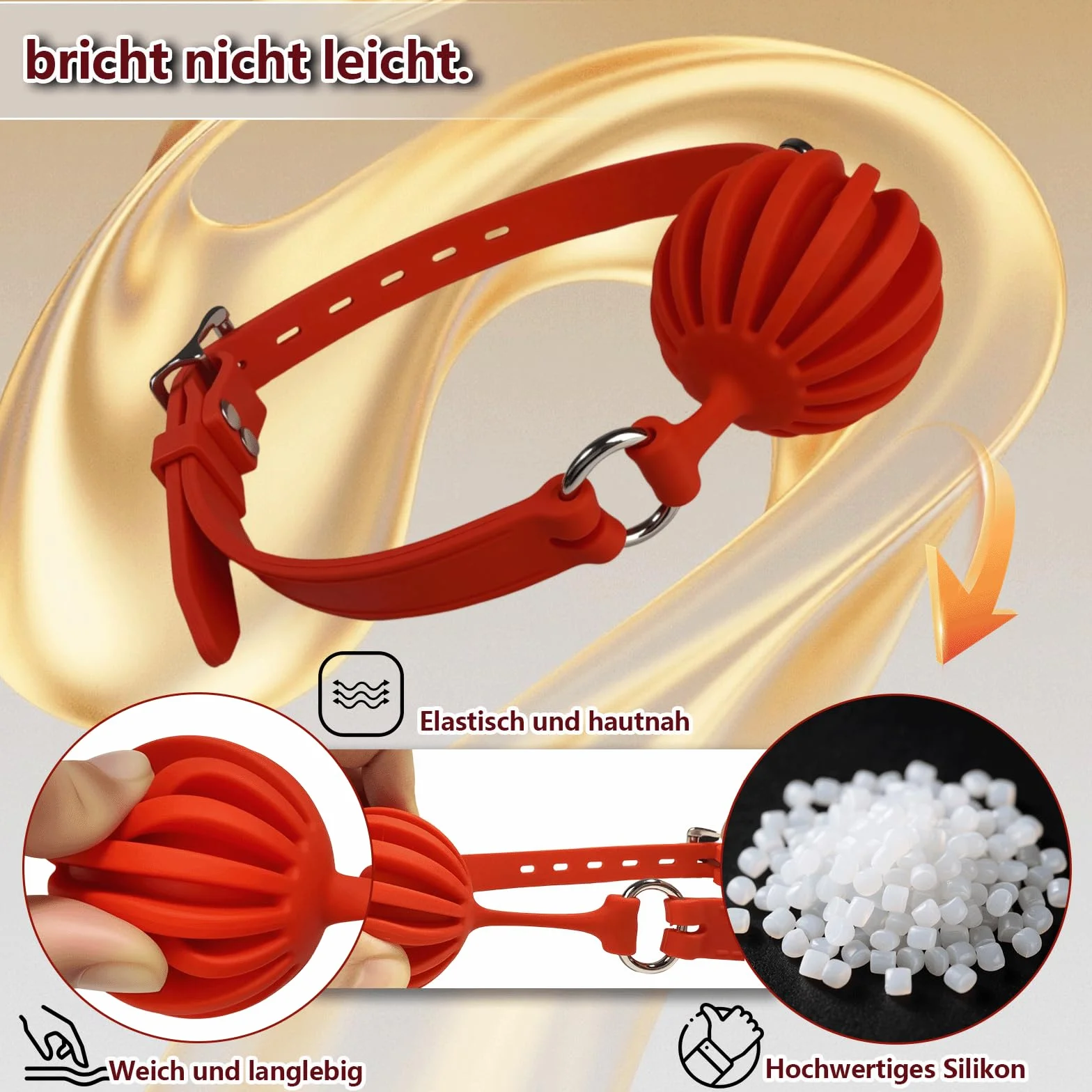 Bocca Gag Bondage Silicone Giocattolo Sessuale Orale Rosso Bdsm Sex Toy Gioco di Coppia Adulti