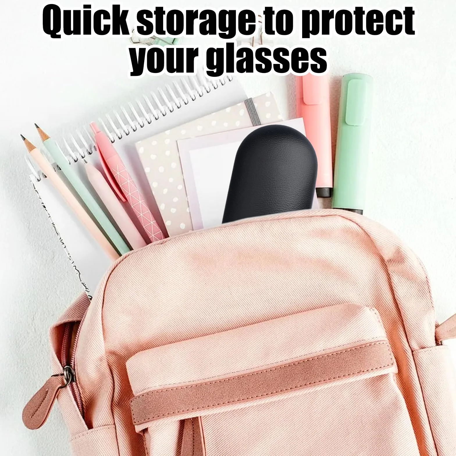 Custodia per Occhiali da Vista e Lenti a Contatto 2 in 1 con Specchio e Pinzetta Portatile