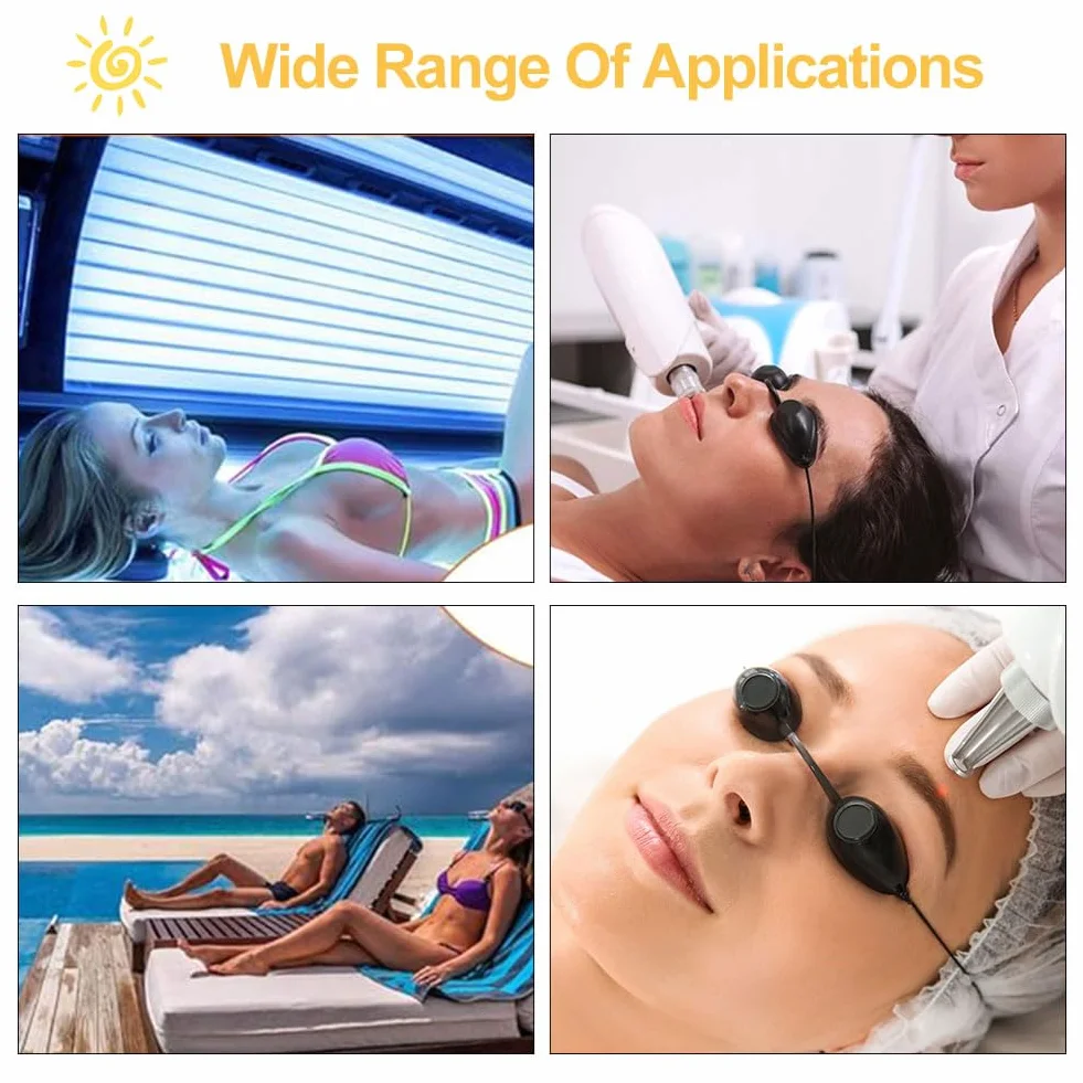 Occhiali Protettivi IPL UV Luce Terapia Infrarossi Solarium Sicurezza