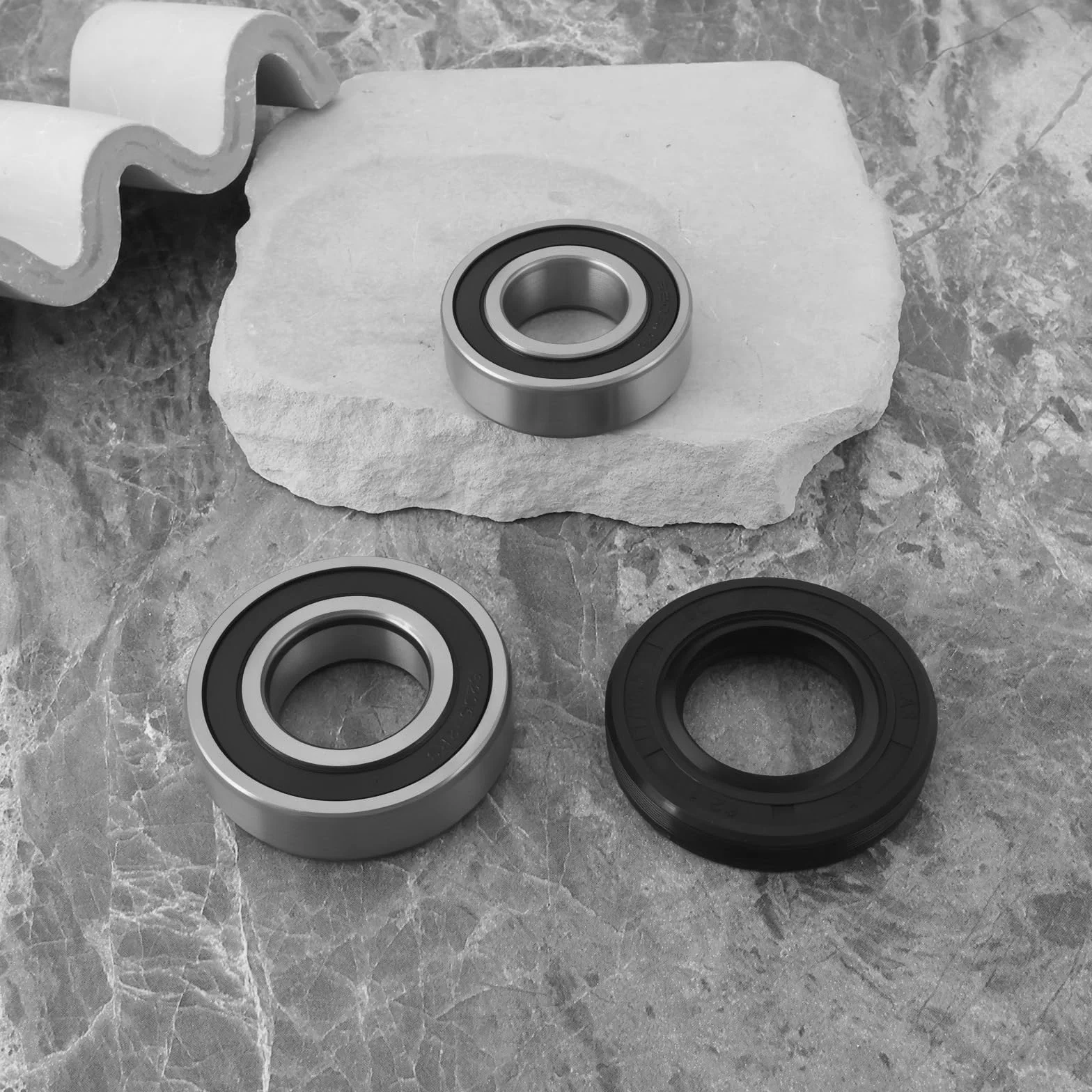 1 Set Di Cuscinetti A Sfera E Guarnizioni Per Lavatrice 6205-2RS 6206-2RS 35x62x11/12,5 Mm Kit Di Riparazione Compatibile Con Samsung