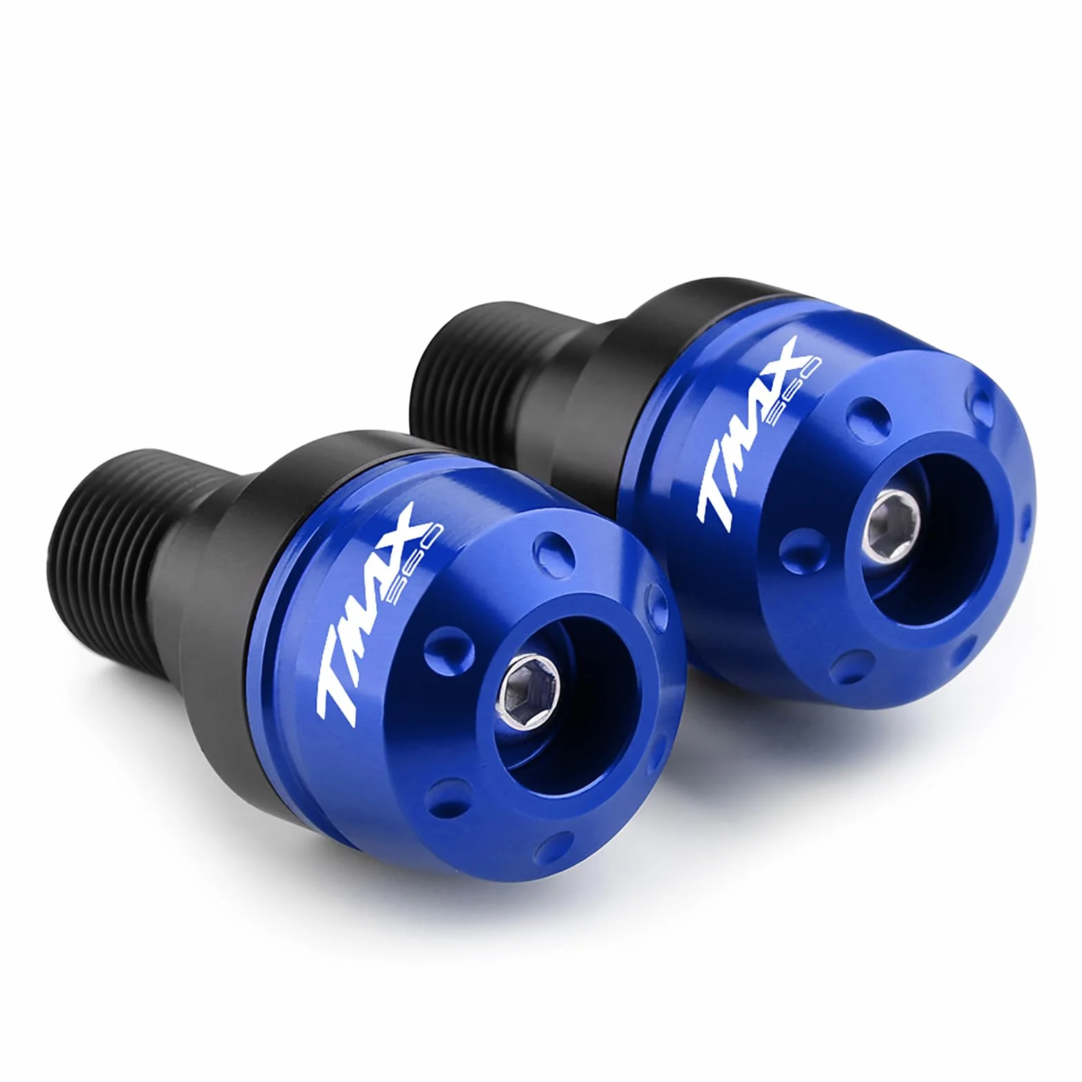 22mm (7/8") Moto Contrappesi per manubrio, Manubrio Moto Tappi Anti Vibration Contrappesi Bilancieri Tappi Manubrio per TMAX560 TMAX 560 Tech MAX TMAX 2022-2024(Non adatto per TMAX 2008-2021)