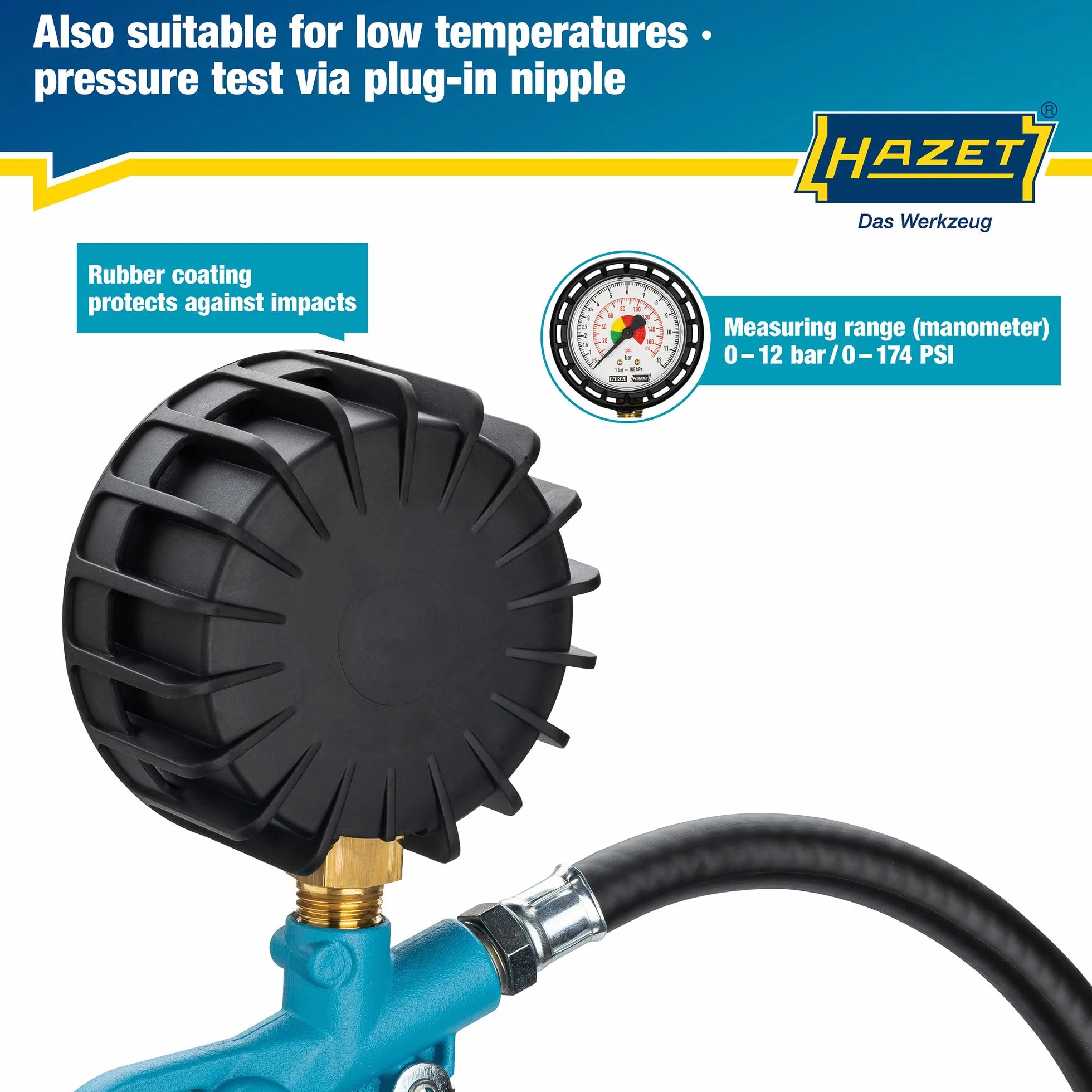 Hazet 9041-1 Strumento Per Controllo Pressione Pneumatici Argento