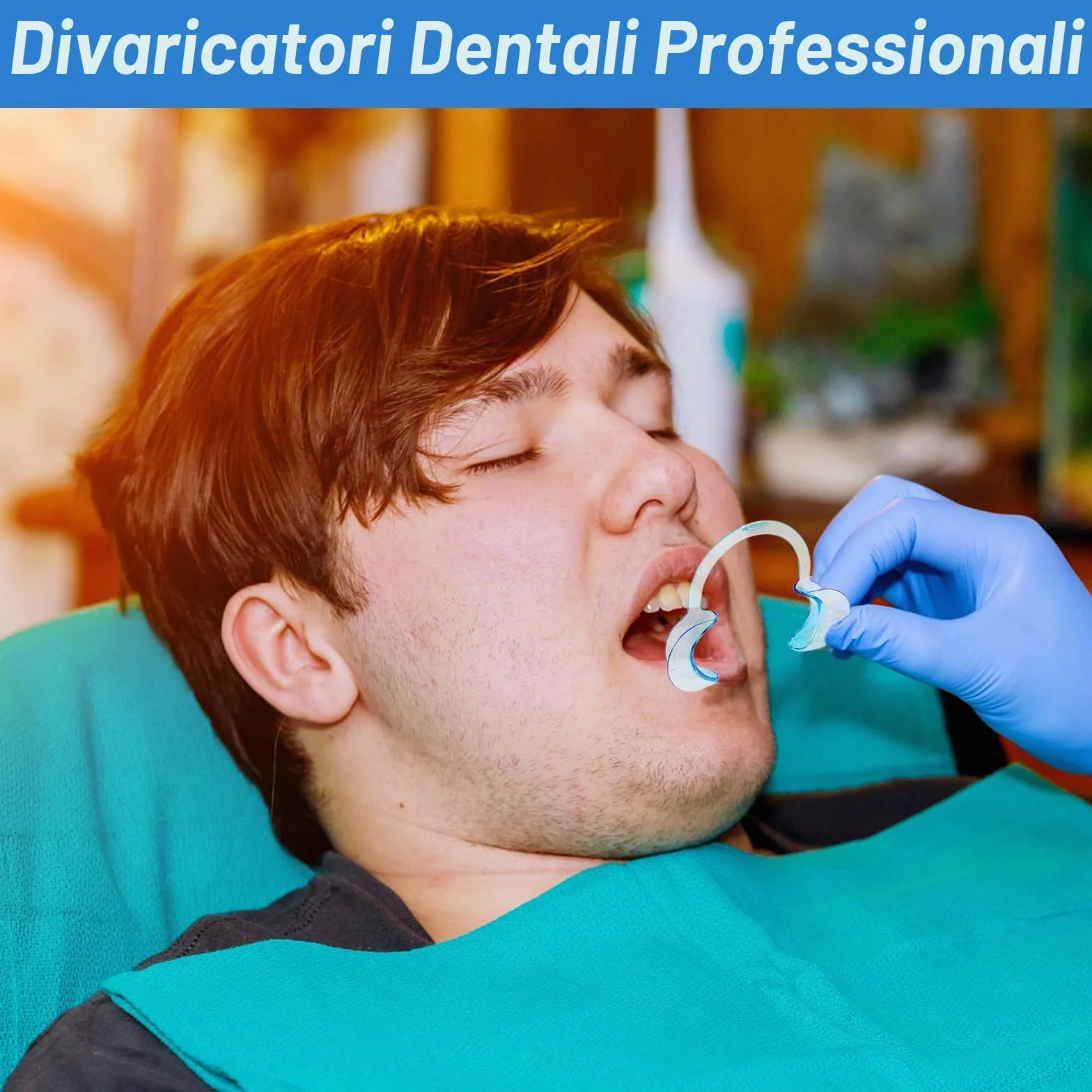 VEGCOO 18 Pz Apribocca Divaricatori Dentali in Plastica, Apri Bocca per Sbiancamento Denti, 3 Size
