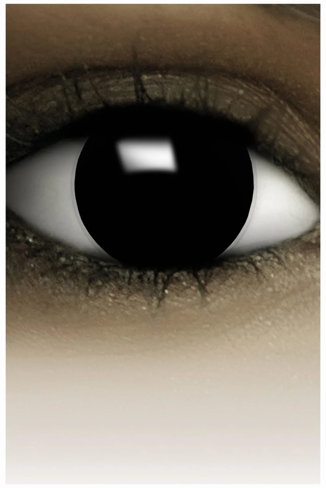 FXCONTACTS Lenti a contatto colorate STREGA NERA, 2 pz (1 paio) – Ideali per Halloween e carnevale