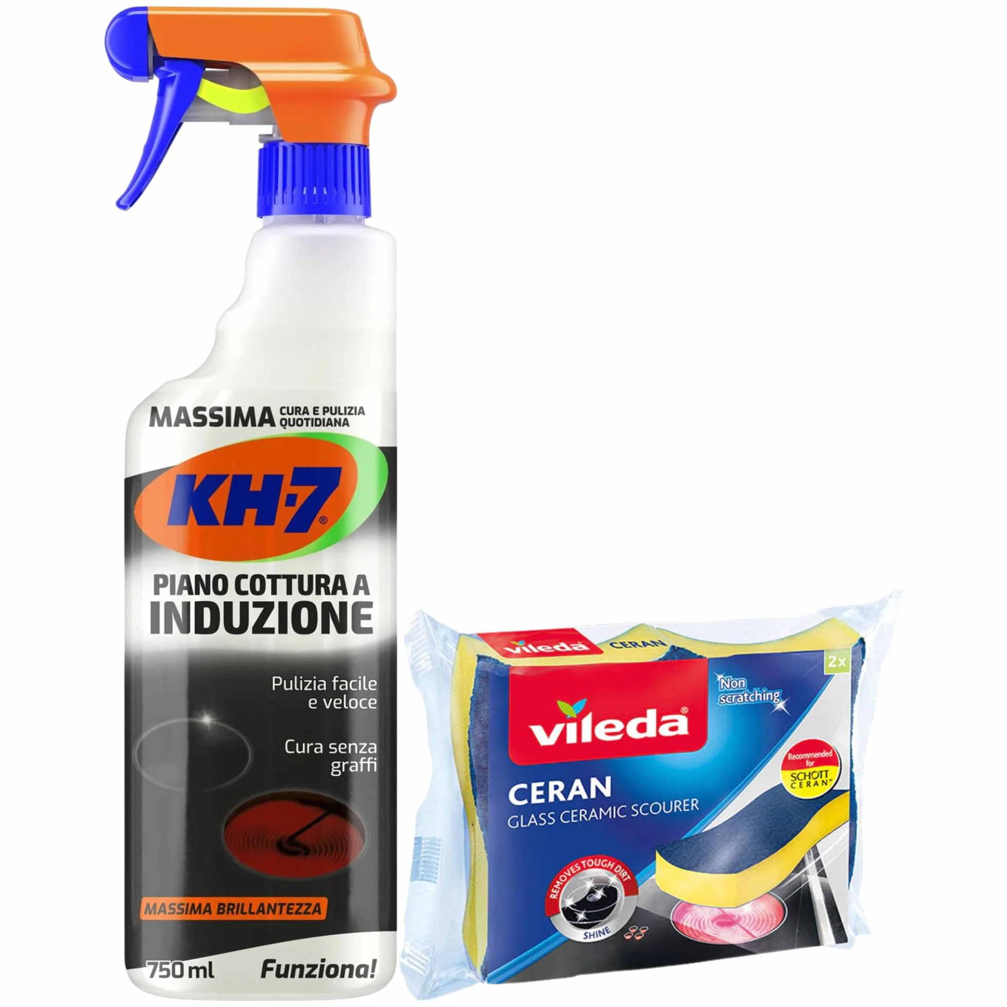 KH-7 PULITORE PIANO COTTURA 750 ML + VILEDA CERAN 2 PZ