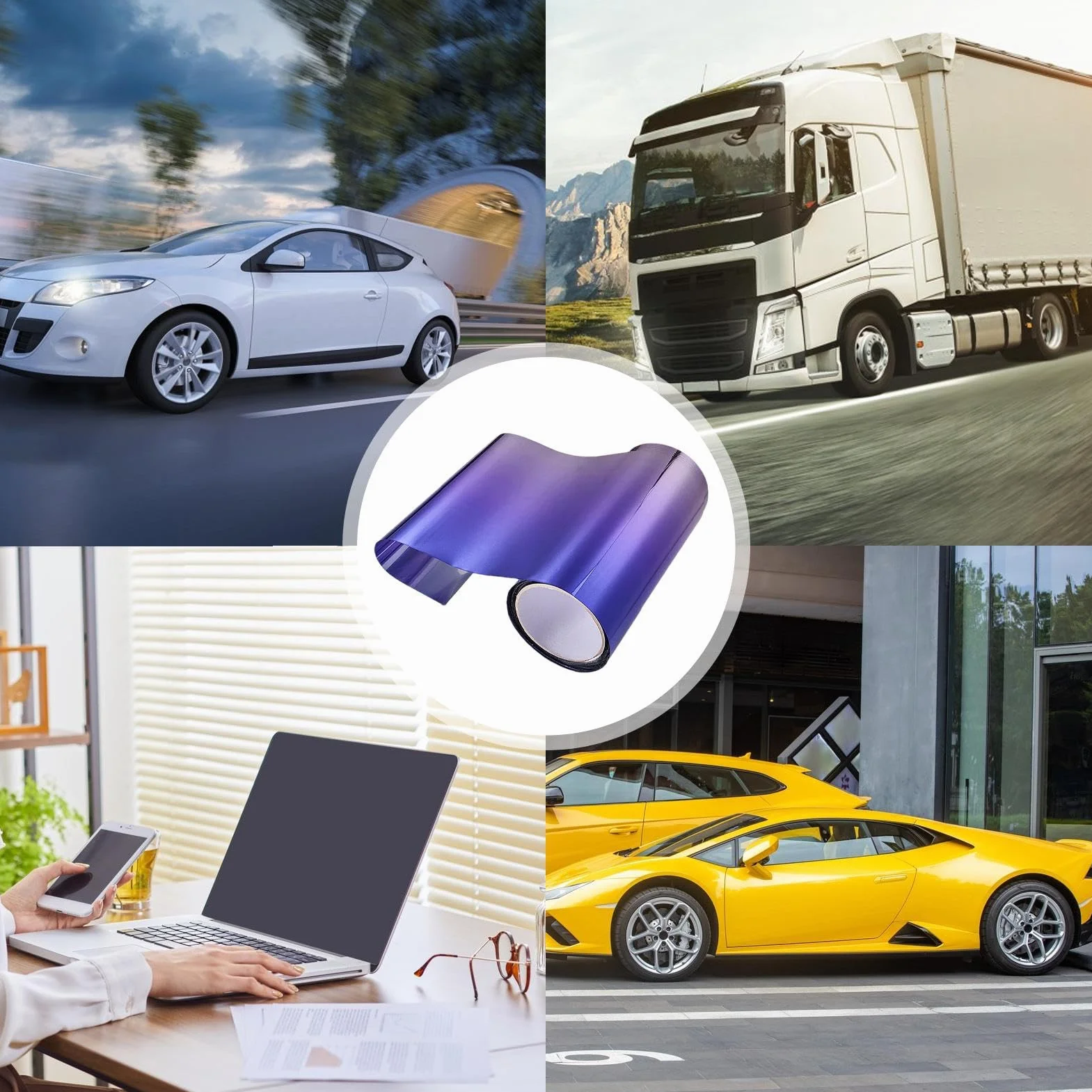 Striscia Parasole Per Auto - Pellicola Di Protezione Solare | Striscia Parasole Per Parabrezza Anteriore Auto | Pellicola Oscurante Per Vetri Automobile | Adesivo Per Parabrezza Per Automobile