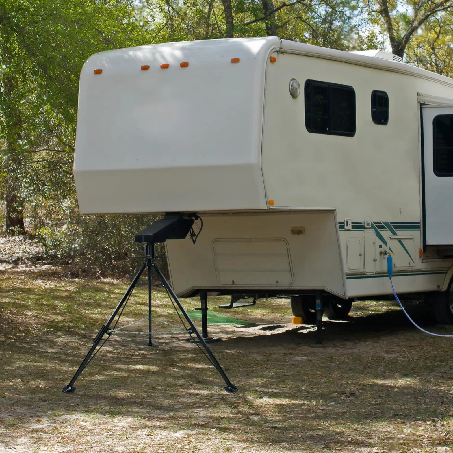 VEVOR Sollevatore stabilizzatore per camper 1 pezzo, 880-1450 mm, altezza regolabile, 2,27 t, capacità di carico 200 x 200 x 1326 mm, supporto per roulotte