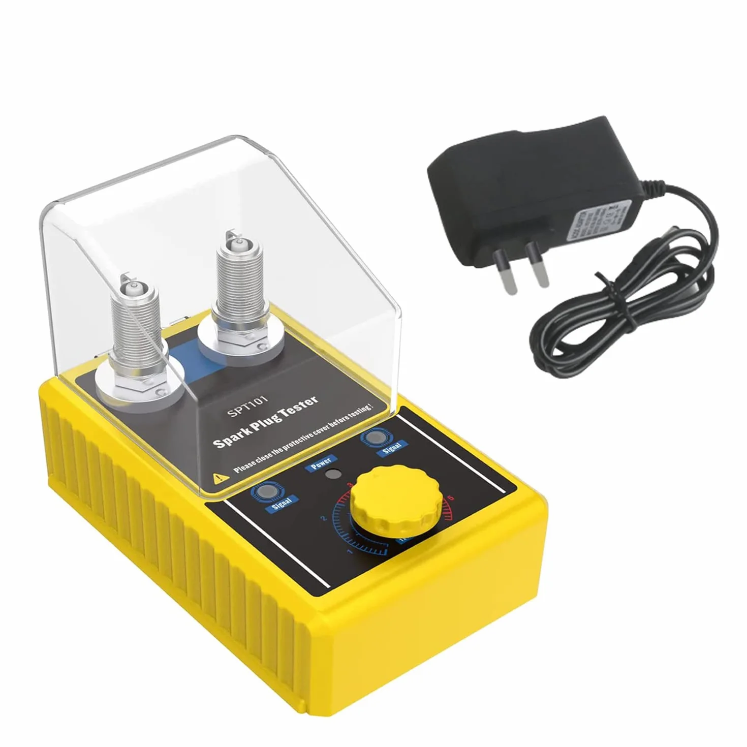 Tester Candele Auto 220V Regolabile, Strumento Diagnostico Accensione 12V a Doppio Foro