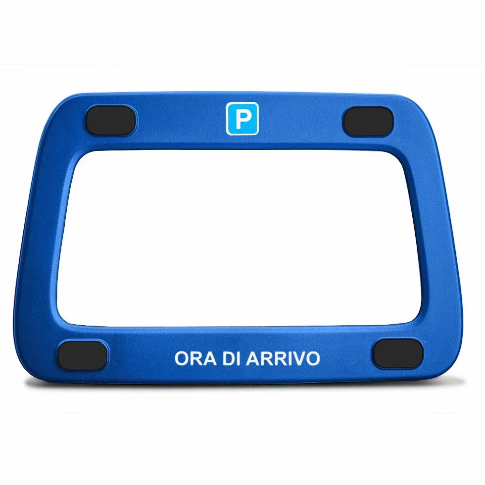 Parkwächter V0 Disco Orario Automatico Orologio Digitale Parcheggio Auto Protezione Dati Blu 111x71x22 mm